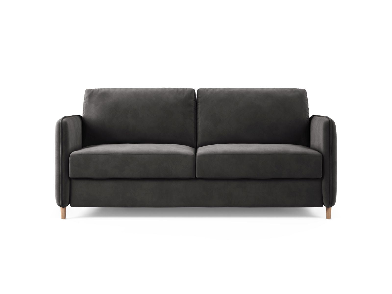 3-Sitzer Sofa mit Schlaffunktion Simo in Dark Grey-Salvador präsentiert im Onlineshop von KAQTU Design AG. Bettsofa ist von Micadoni