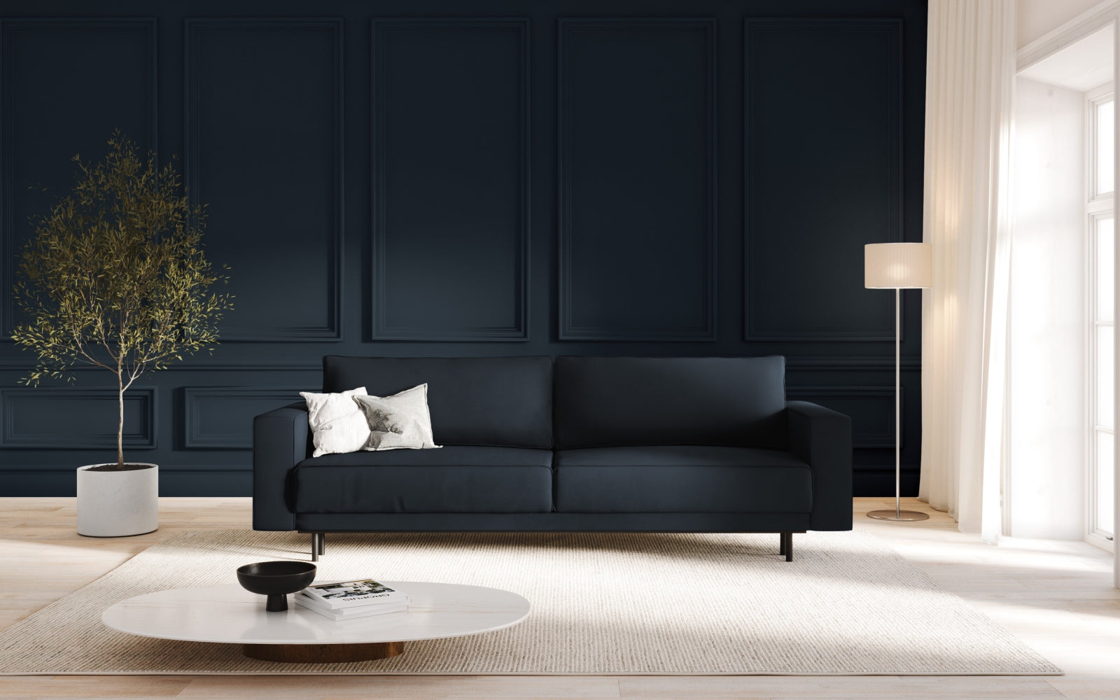 Entdecken Sie das elegante Caro Velour Sofa von Micadoni – ein 3-Sitzer mit praktischer Schlaffunktion und integriertem Stauraum für Ihr Zuhause.