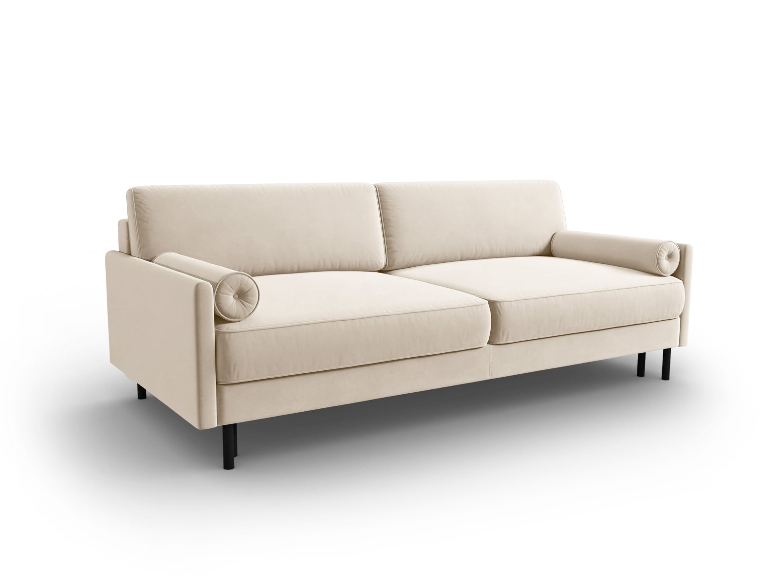 Erleben Sie das Scott Velour Sofa von Micadoni: 3-Sitzer mit Schlaffunktion und praktischem Stauraum – ideal für Ihr stilvolles Zuhause.