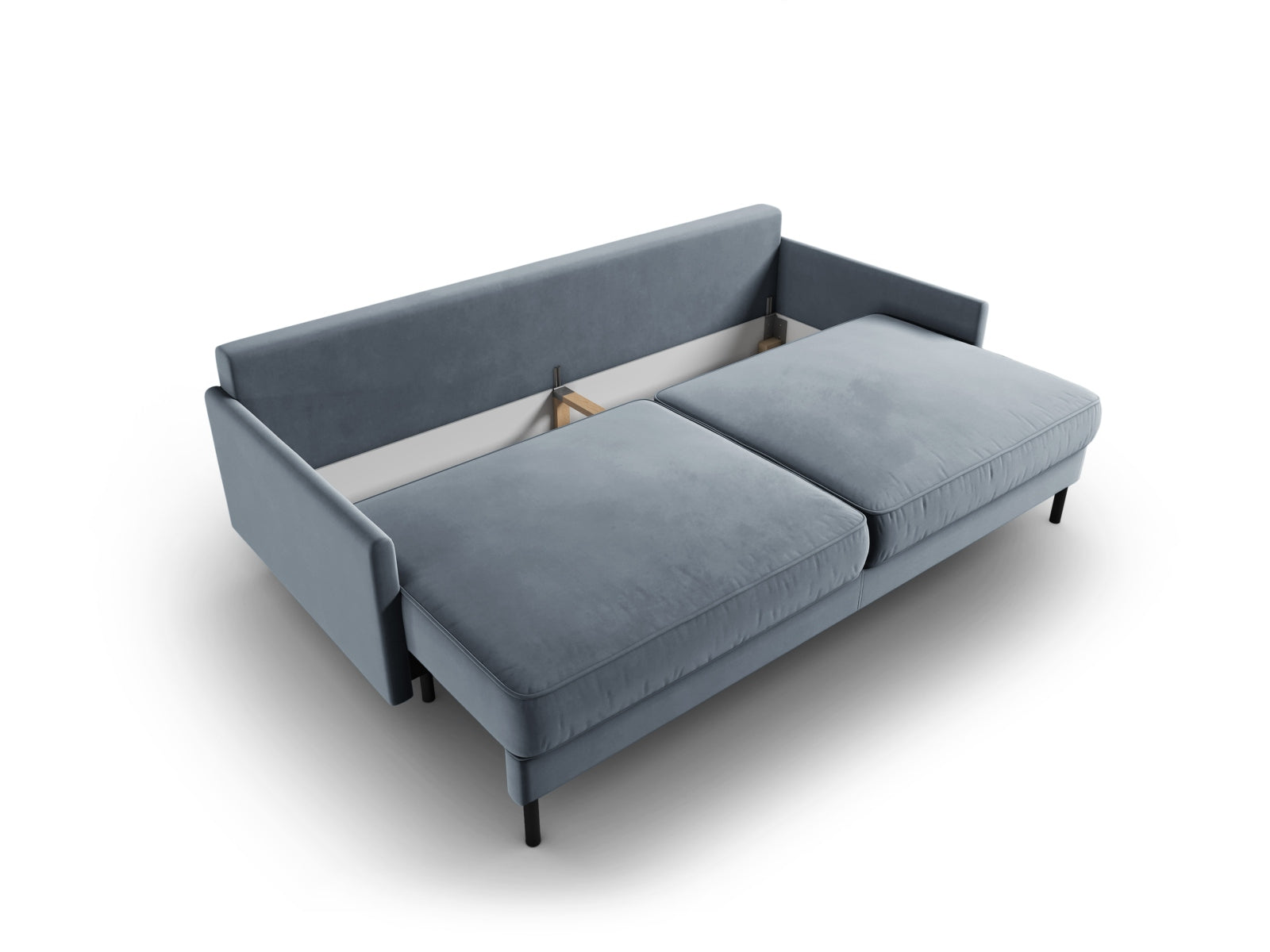 Entdecken Sie das elegante Scott Velour Sofa von Micadoni: 3-Sitzer mit praktischer Schlaffunktion und cleverem Stauraum – perfekt für jedes Wohnzimmer!