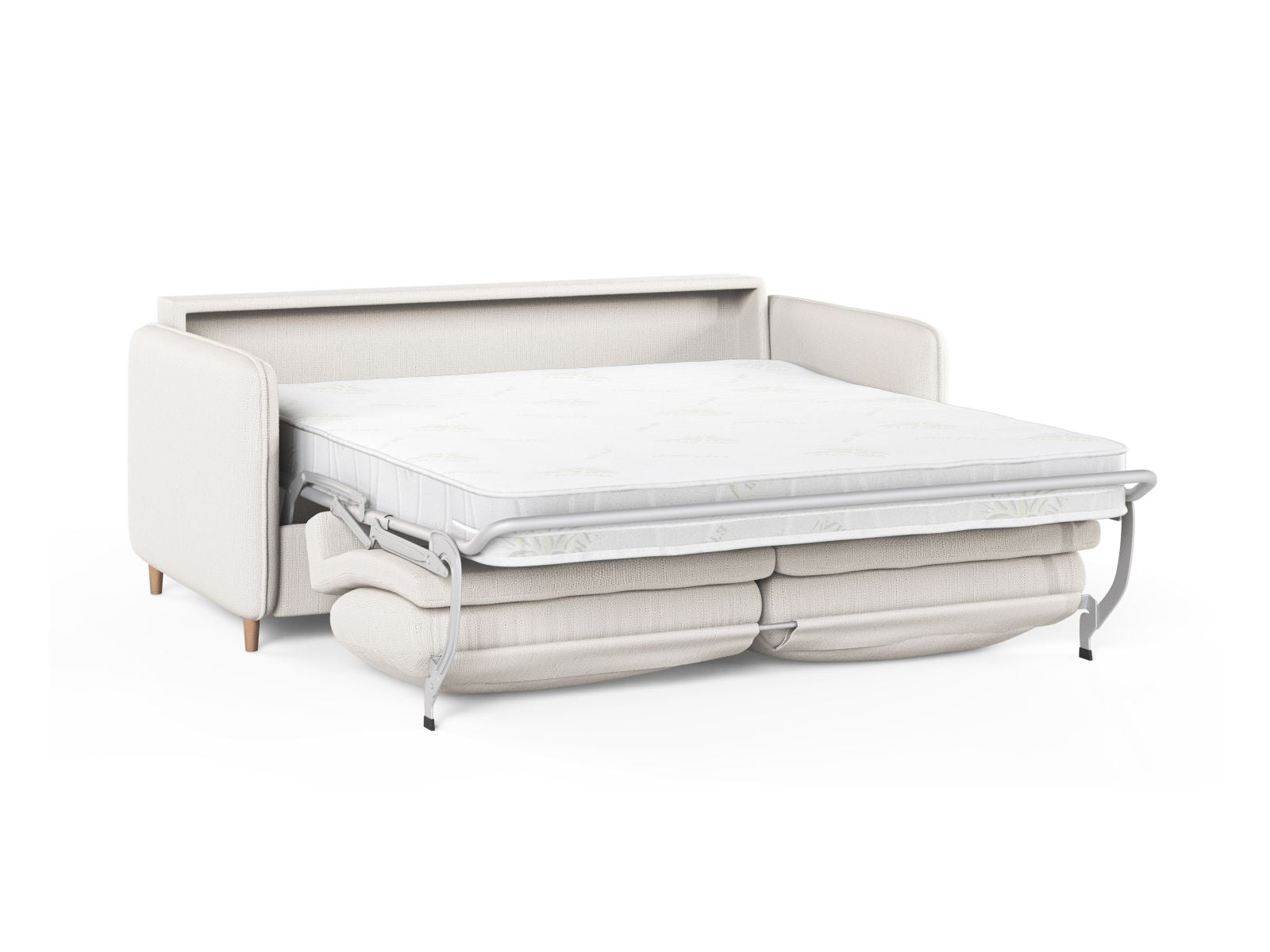 Stylisches 3-Sitzer Bettsofa Simo von Micadoni, ideal für Gästeübernachtungen und als gemütliche Sitzgelegenheit im Wohnzimmer.