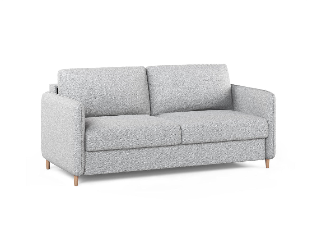 3-Sitzer Sofa mit Schlaffunktion Simo in Light Grey-Babel präsentiert im Onlineshop von KAQTU Design AG. Bettsofa ist von Micadoni
