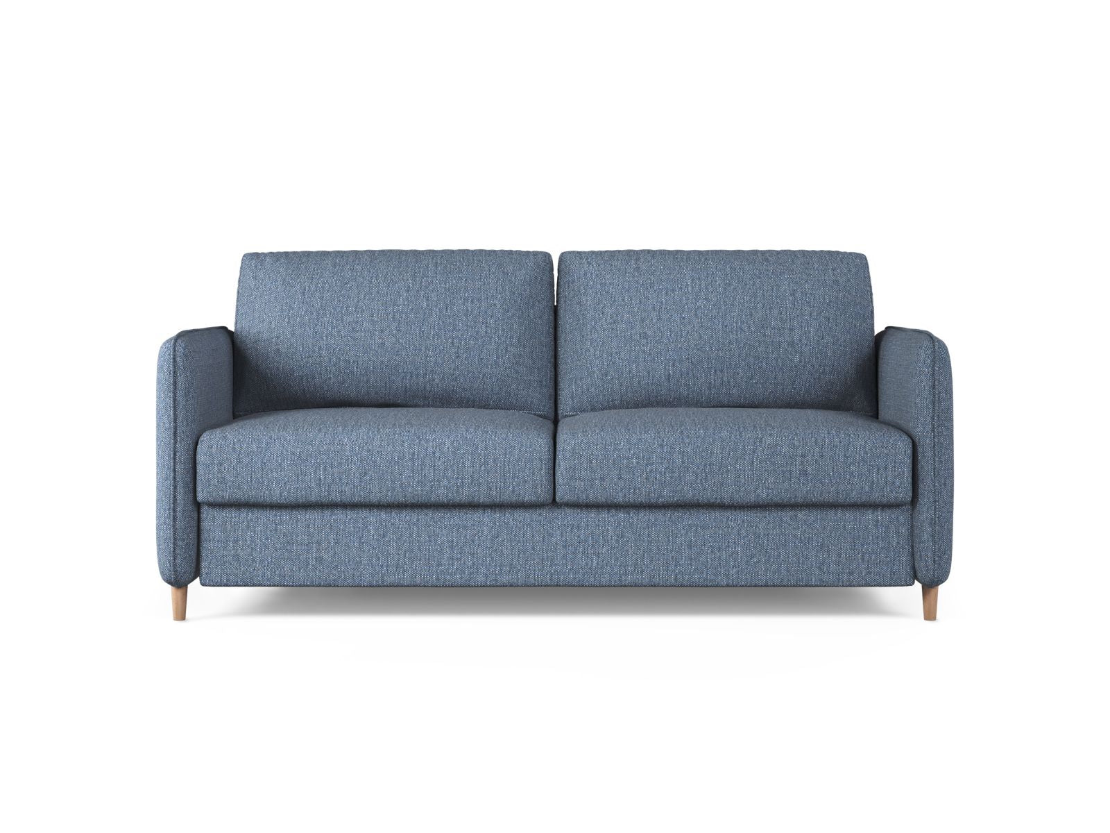 3-Sitzer Sofa mit Schlaffunktion Simo in Dark Blue-Babel präsentiert im Onlineshop von KAQTU Design AG. Bettsofa ist von Micadoni