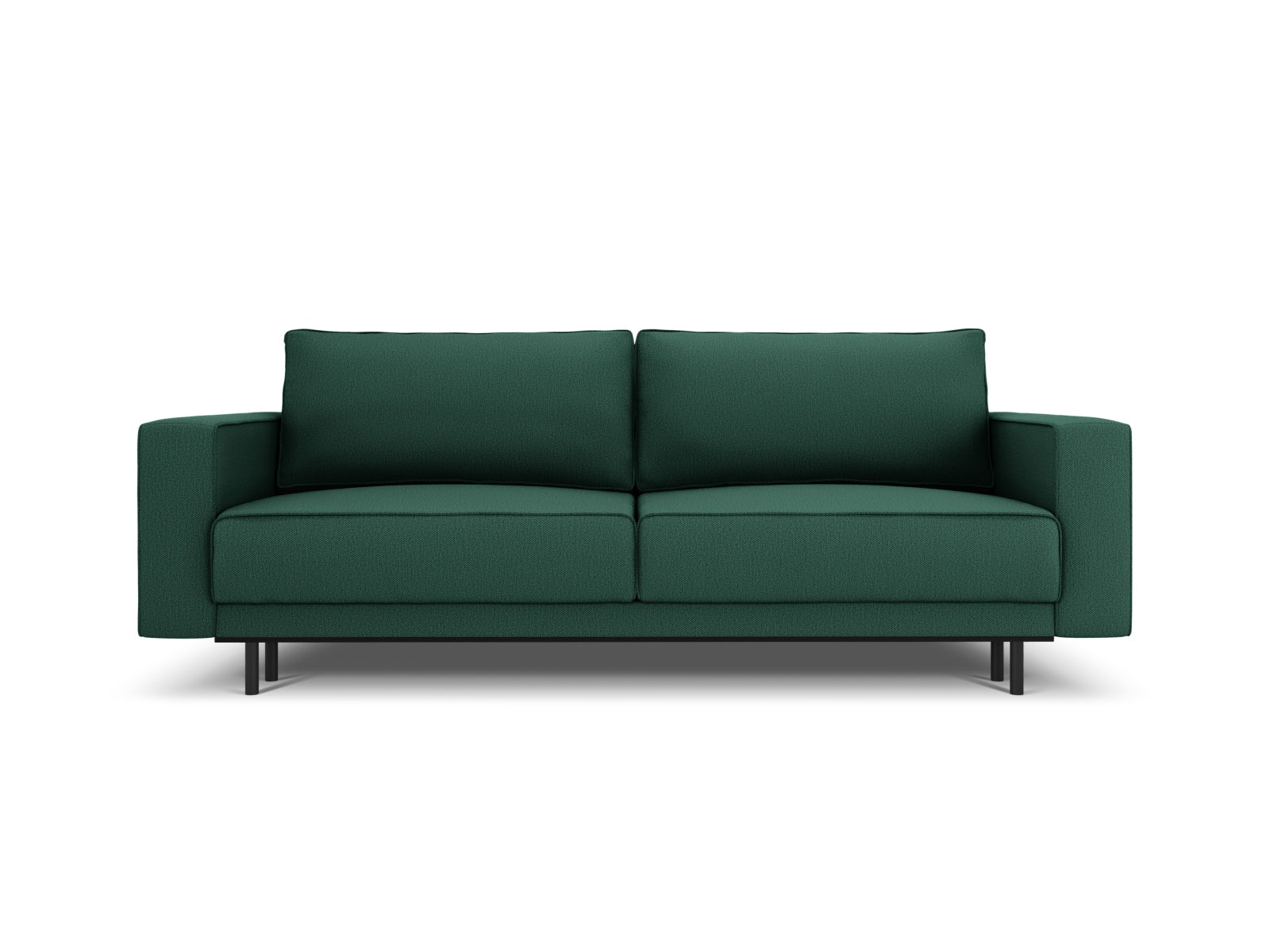 Caro Sofa mit Schlaffunktion und Stauraum 3 Sitzer in Green-Megan präsentiert im Onlineshop von KAQTU Design AG. Bettsofa ist von Micadoni