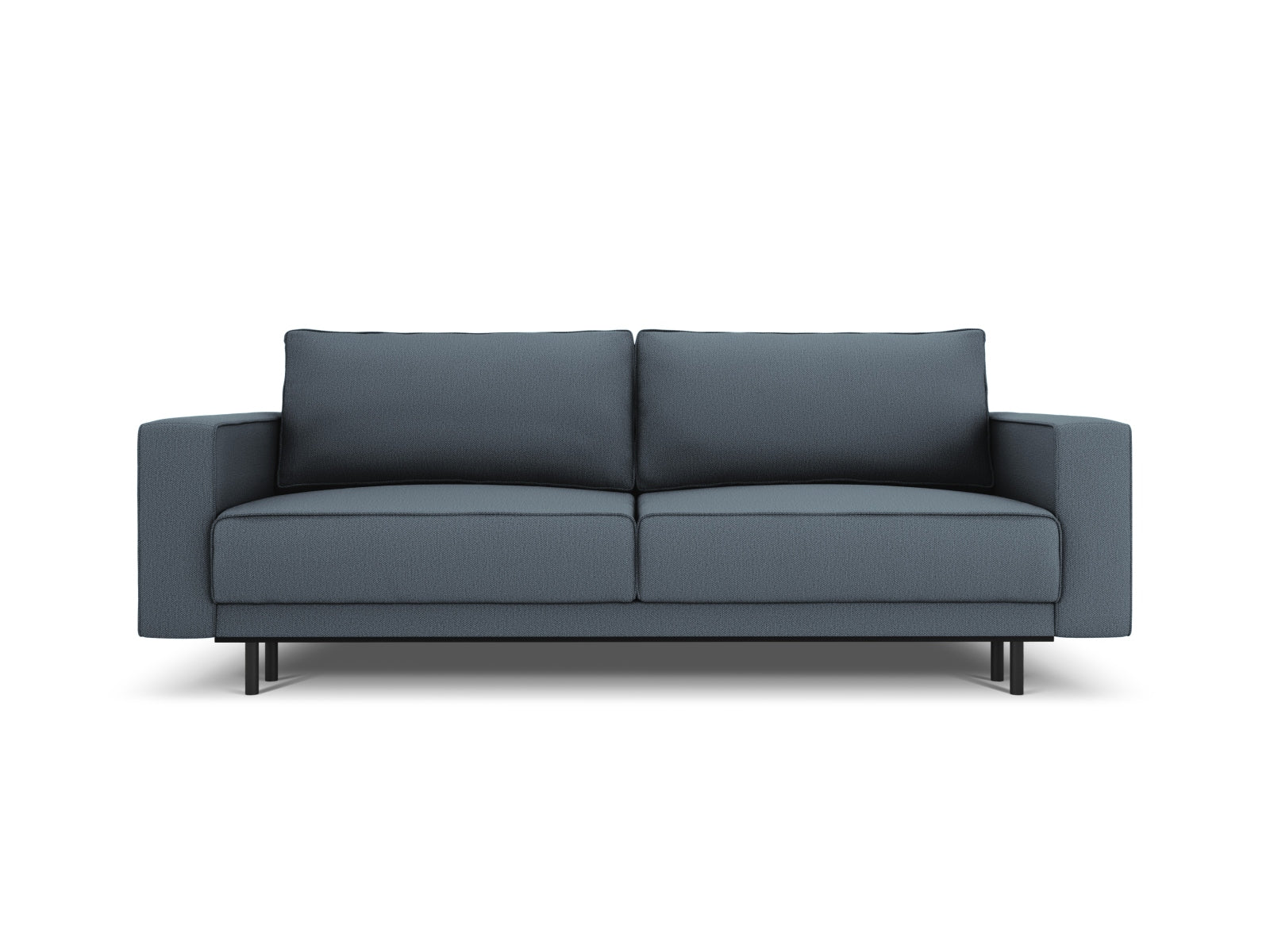 Caro Sofa mit Schlaffunktion und Stauraum 3 Sitzer in Blue-Megan präsentiert im Onlineshop von KAQTU Design AG. Bettsofa ist von Micadoni