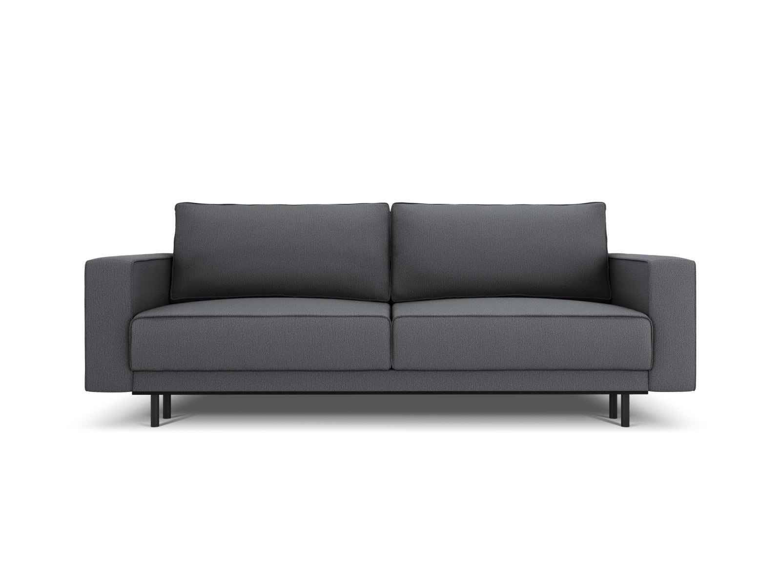 Caro Sofa mit Schlaffunktion und Stauraum 3 Sitzer in Dark Grey-Megan präsentiert im Onlineshop von KAQTU Design AG. Bettsofa ist von Micadoni