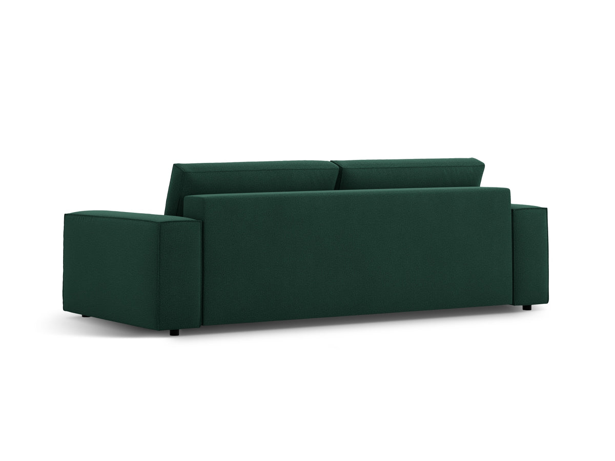 Jodie Sofa mit Schlaffunktion und Stauraumbox 3 Sitzer in Green-Megan präsentiert im Onlineshop von KAQTU Design AG. Bettsofa ist von Micadoni