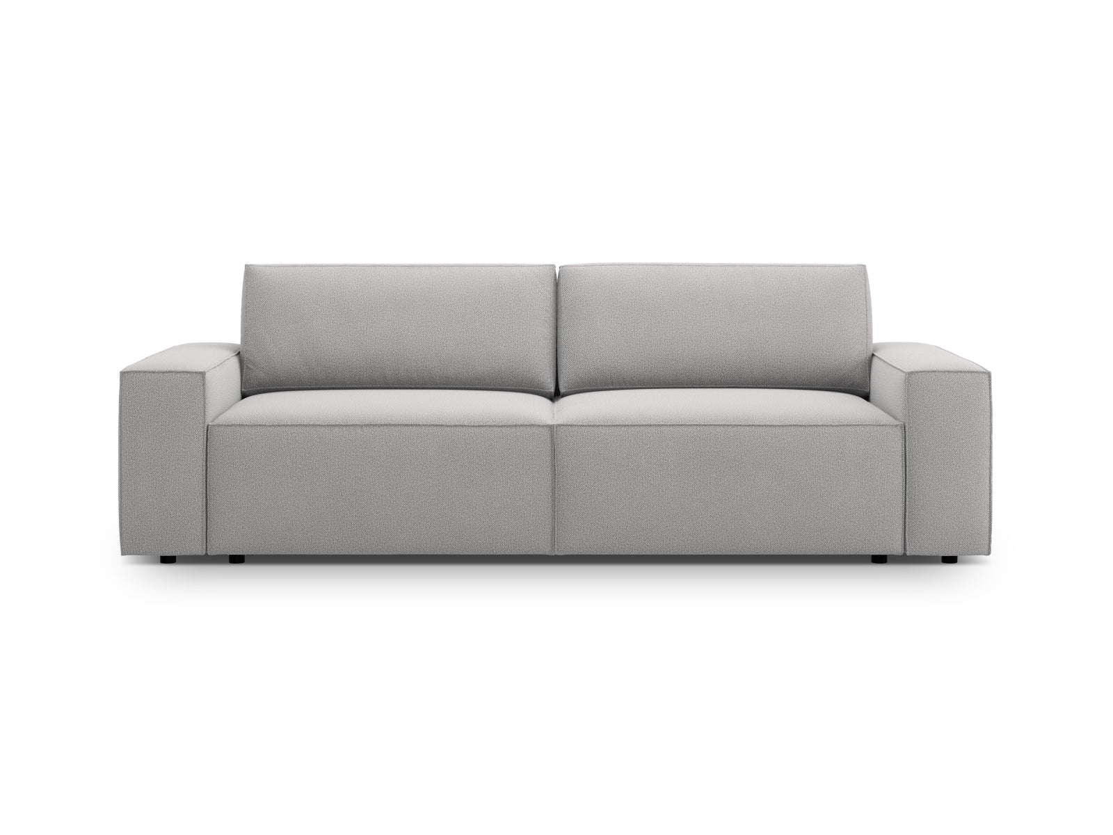 Jodie Sofa mit Schlaffunktion und Stauraumbox 3 Sitzer in Light Grey präsentiert im Onlineshop von KAQTU Design AG. Bett ist von Micadoni