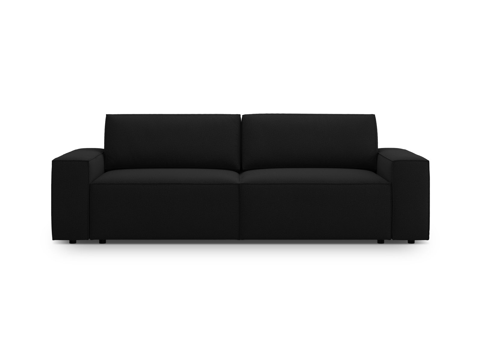 Jodie Sofa mit Schlaffunktion und Stauraumbox 3 Sitzer in Black präsentiert im Onlineshop von KAQTU Design AG. Bett ist von Micadoni