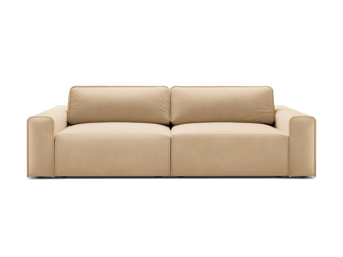 3-Sitzer Sofa Victor mit Schlaffunktion und Stauraum in Nude-Paris präsentiert im Onlineshop von KAQTU Design AG. Bettsofa ist von Micadoni