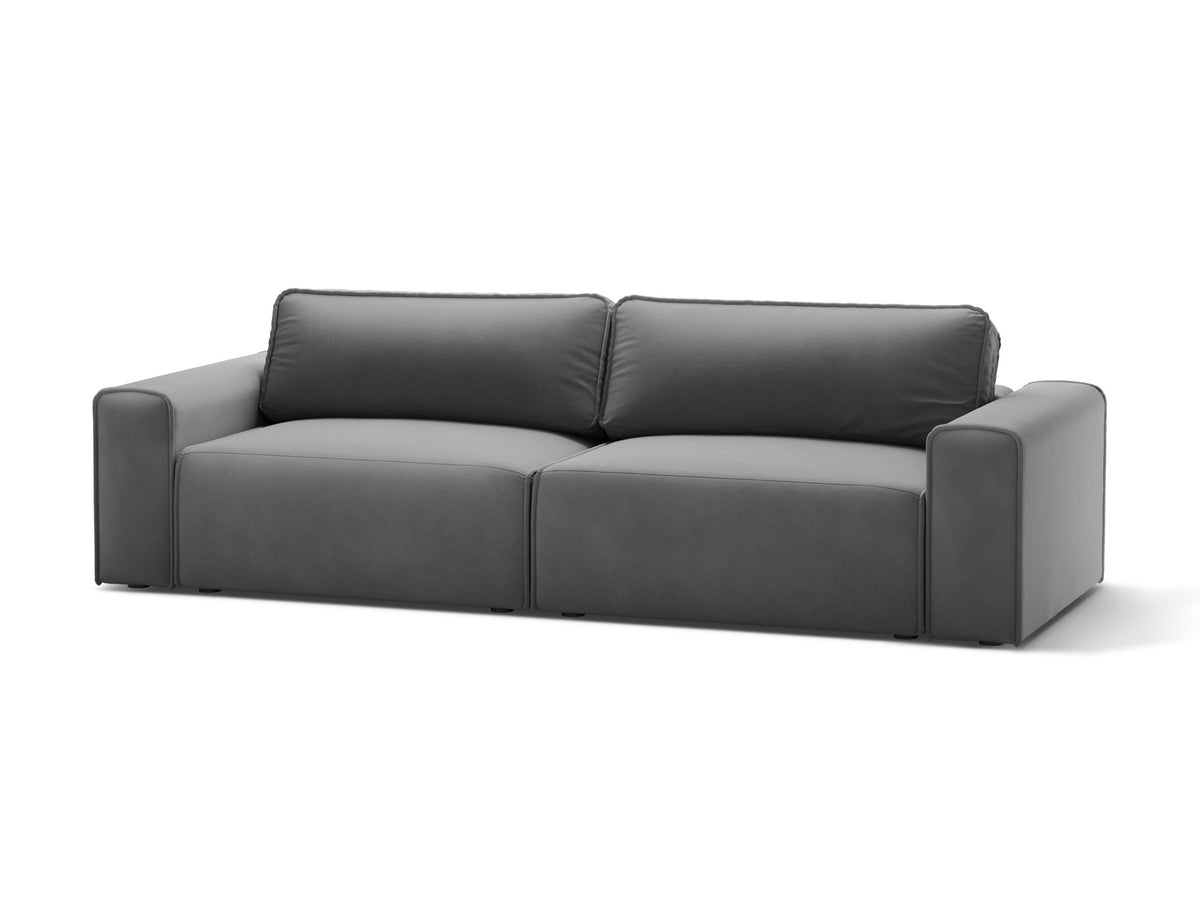 3-Sitzer Sofa Victor mit Schlaffunktion und Stauraum in Grey-Paris präsentiert im Onlineshop von KAQTU Design AG. Bettsofa ist von Micadoni
