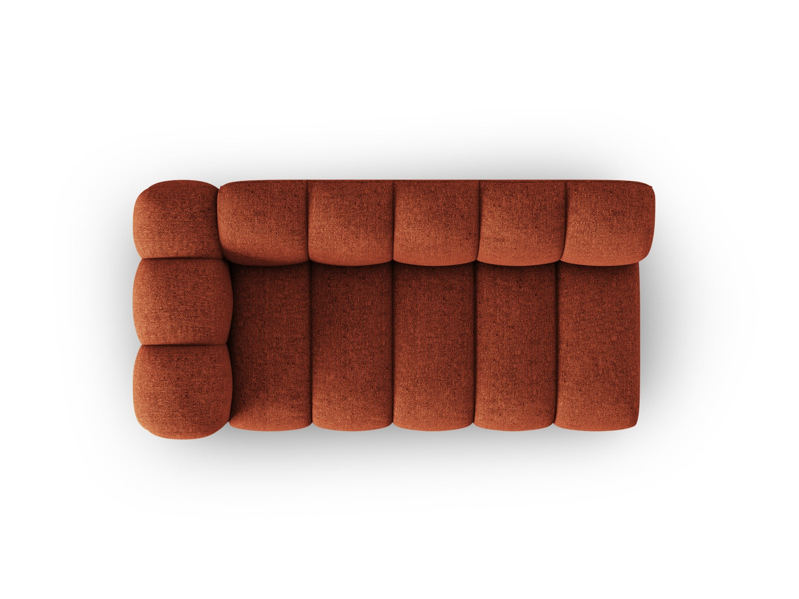 Lupine Modular Sofa links 3 Sitzer in Terracotta präsentiert im Onlineshop von KAQTU Design AG. Modulares Sofa ist von Micadoni