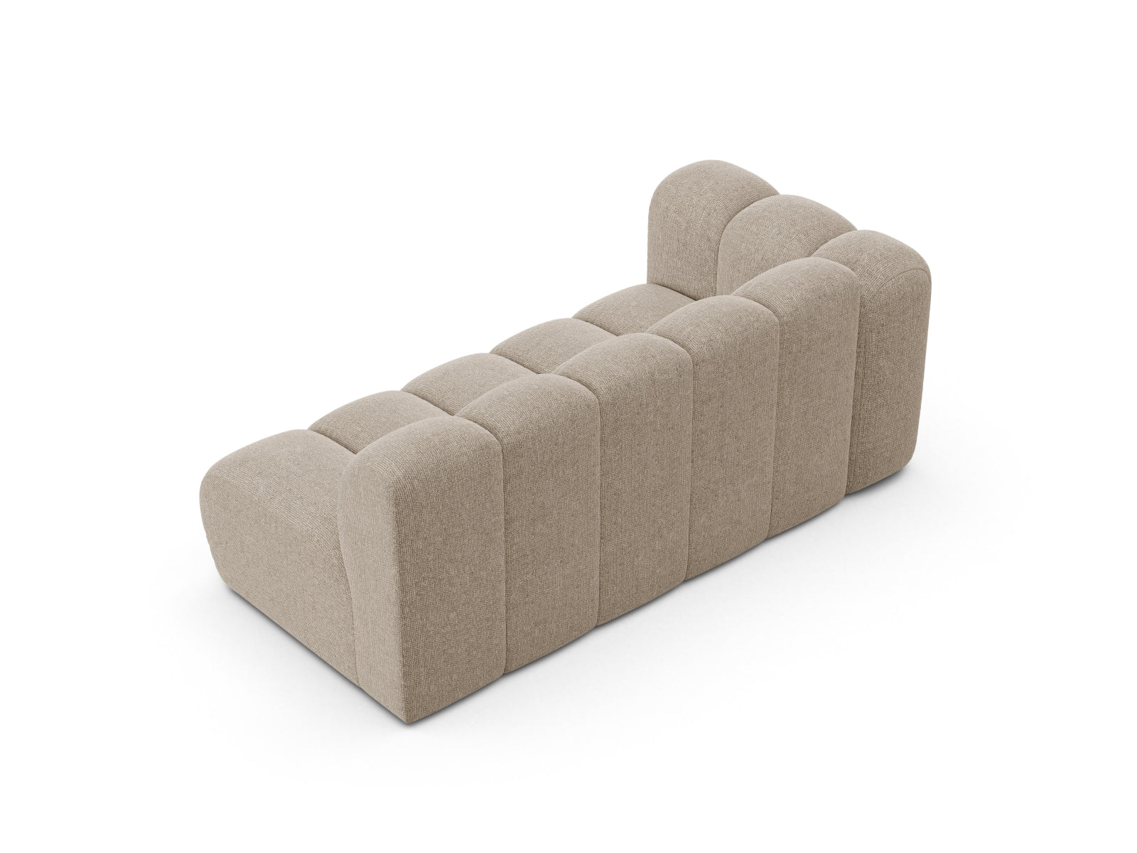 Modulares Lupine Sofa in Dunkelbeige, 3-Sitzer, linksseitig, perfekt für zeitgemäße Wohnkonzepte und vielseitige Raumgestaltung.