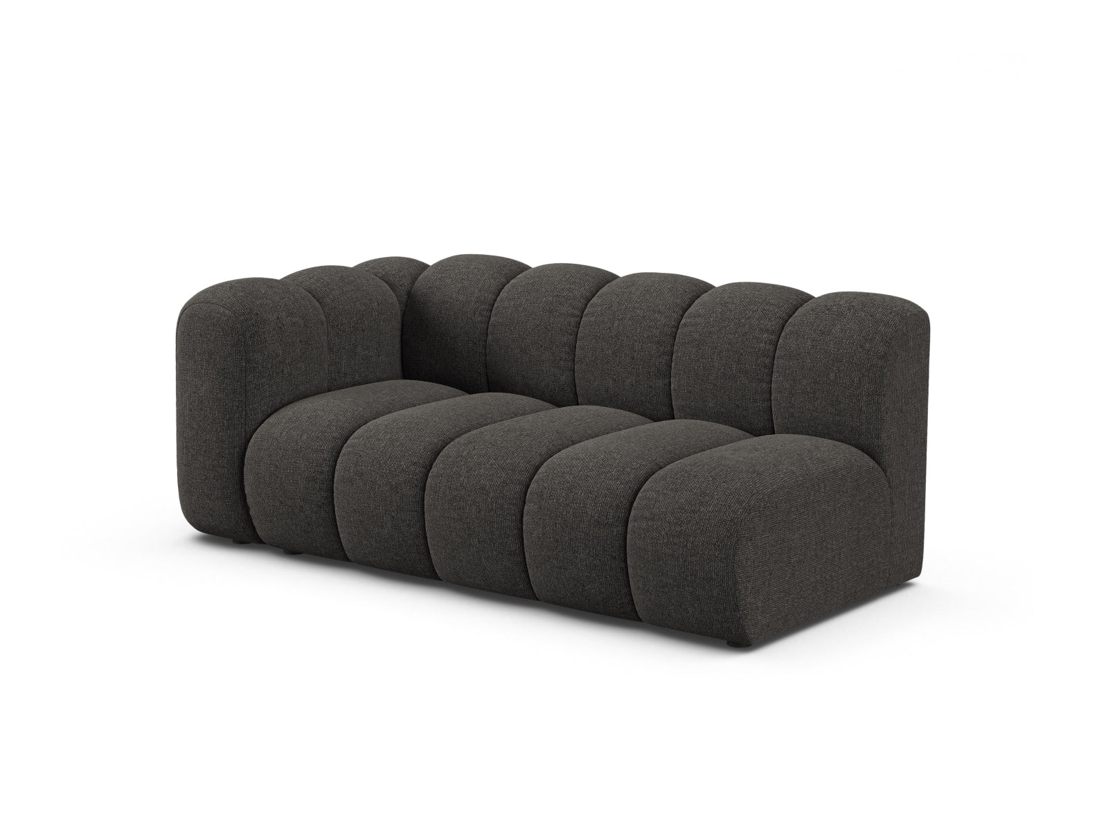 Elegantes, modulares 3-Sitzer Sofa Lupine in Dunkelgrau, ideal für stilvolle Wohnräume, präsentiert von Micadoni.