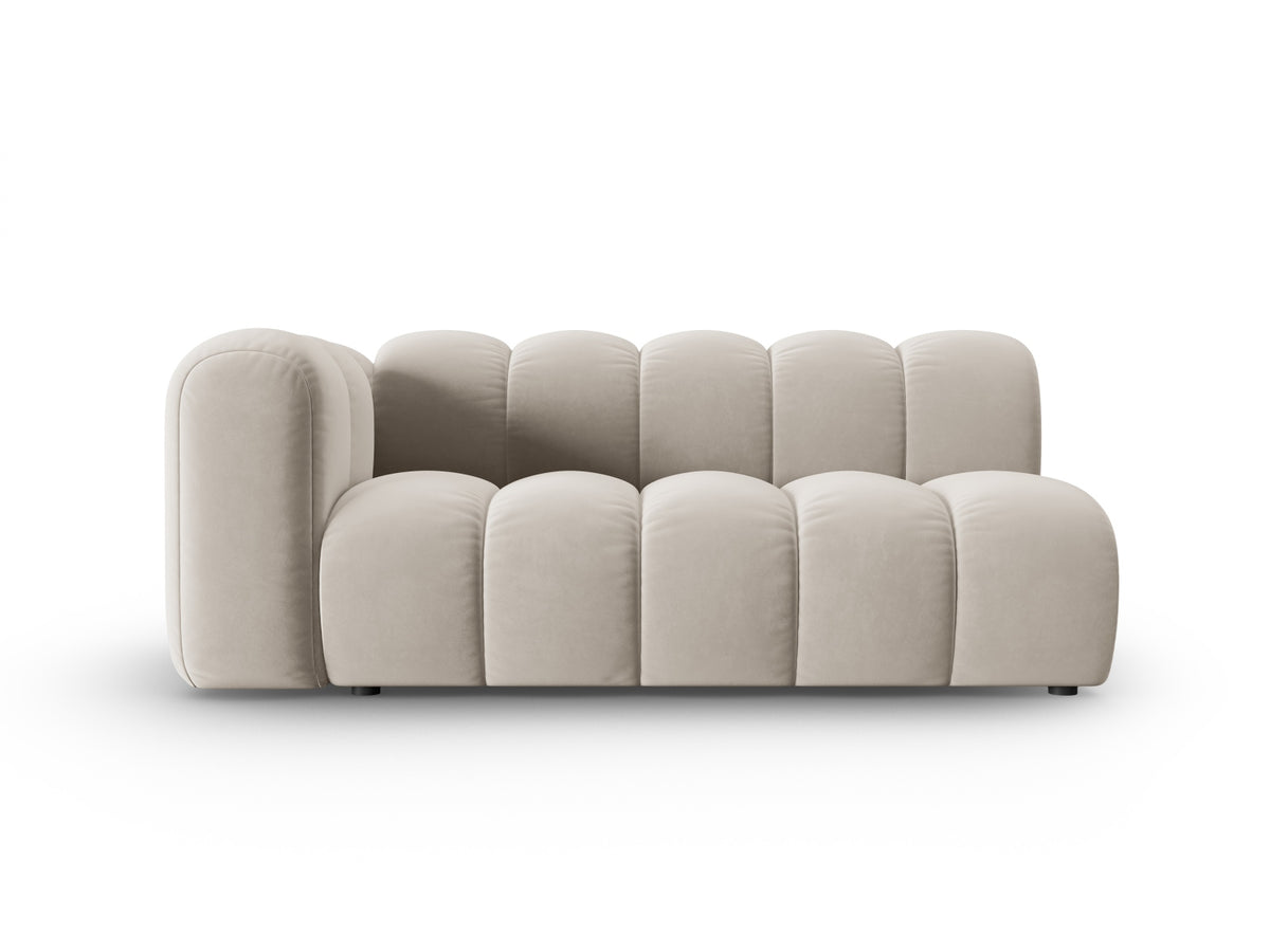 Lupine Velour links Modular Sofa 3 Sitzer in Beige-Salvador präsentiert im Onlineshop von KAQTU Design AG. Modulares Sofa ist von Micadoni