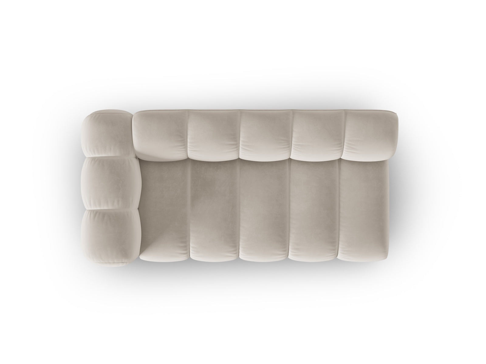 Erleben Sie das Lupine Velour links Modular Sofa 3 Sitzer von Micadoni: elegantes Design, hervorragender Sitzkomfort und flexible Gestaltungsmöglichkeiten für Ihr Wohnambiente.