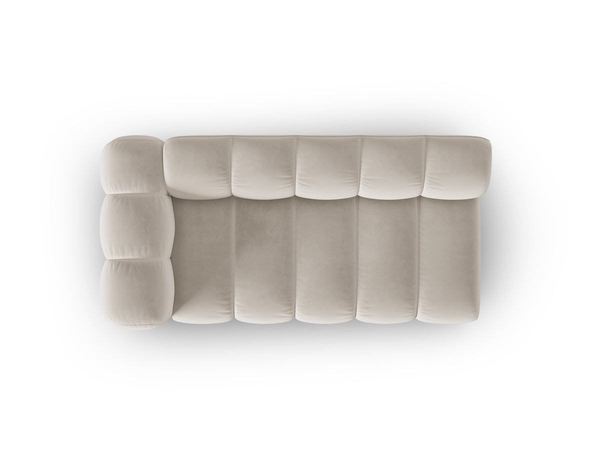 Lupine Velour links Modular Sofa 3 Sitzer in Beige-Salvador präsentiert im Onlineshop von KAQTU Design AG. Modulares Sofa ist von Micadoni
