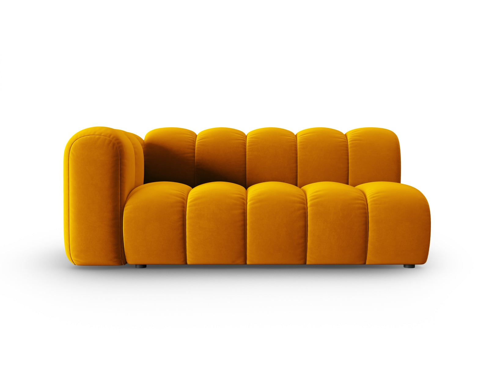 Lupine Velour links Modular Sofa 3 Sitzer in Yellow präsentiert im Onlineshop von KAQTU Design AG. Modulares Sofa ist von Micadoni