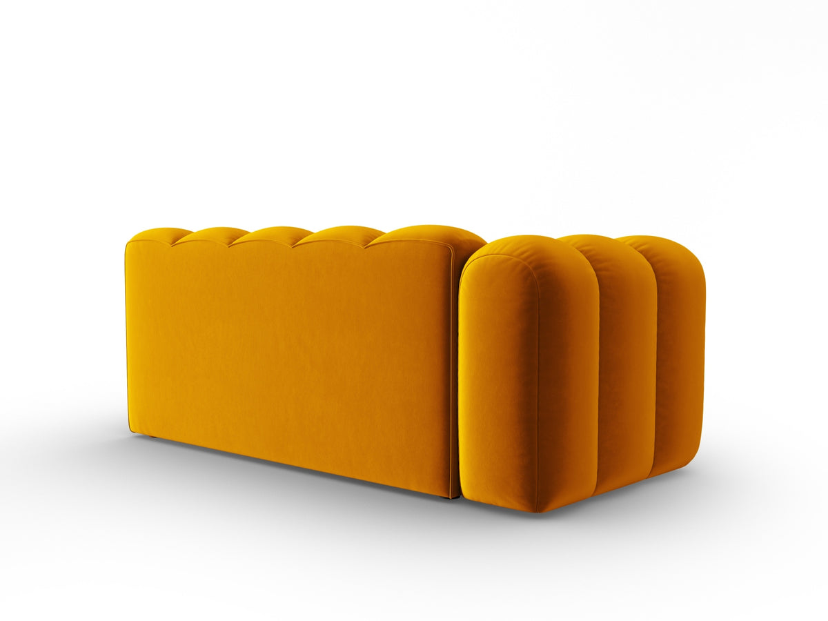 Lupine Velour links Modular Sofa 3 Sitzer in Yellow-Salvador präsentiert im Onlineshop von KAQTU Design AG. Modulares Sofa ist von Micadoni