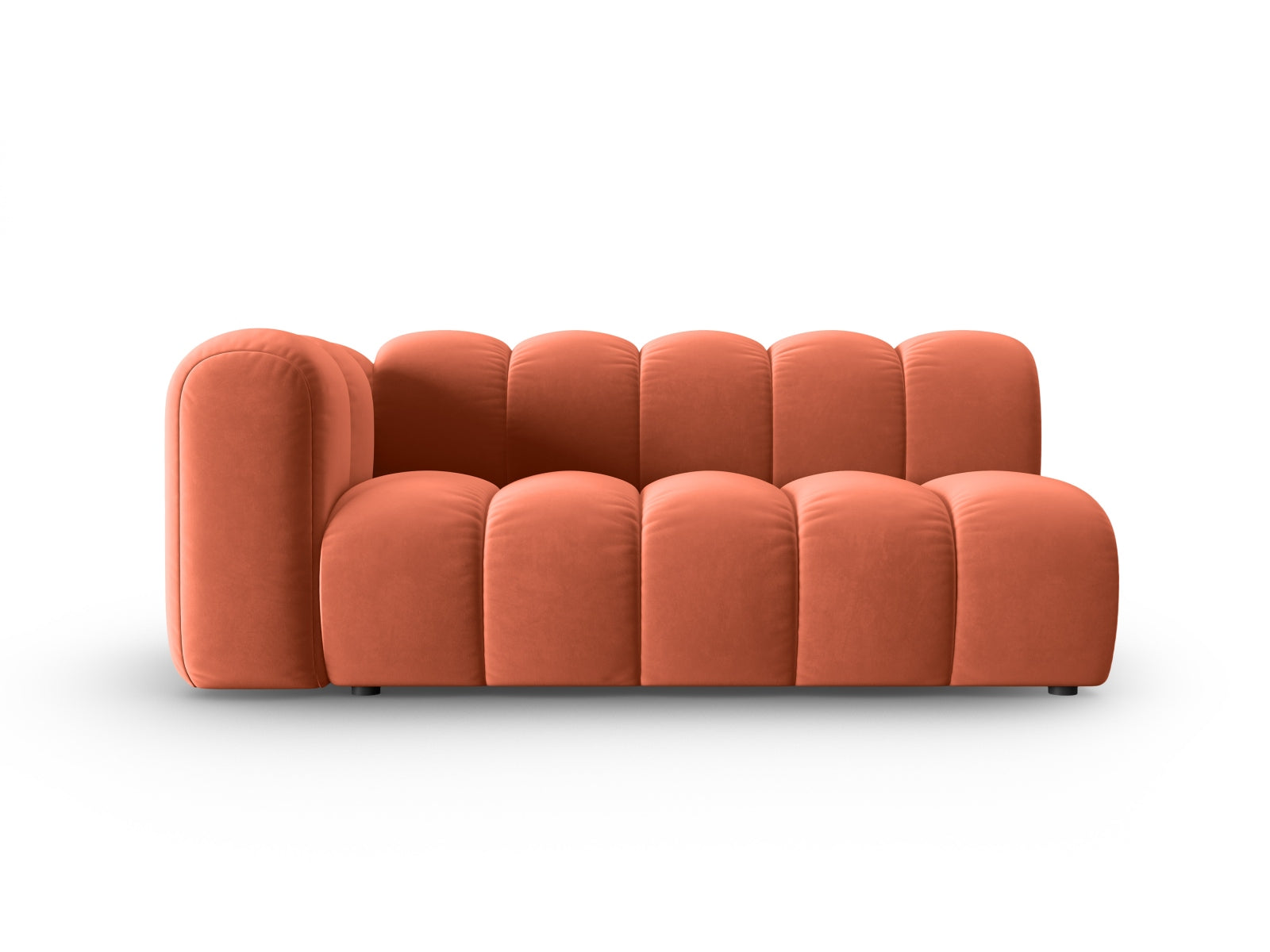 Lupine Velour links Modular Sofa 3 Sitzer in Coral präsentiert im Onlineshop von KAQTU Design AG. Modulares Sofa ist von Micadoni