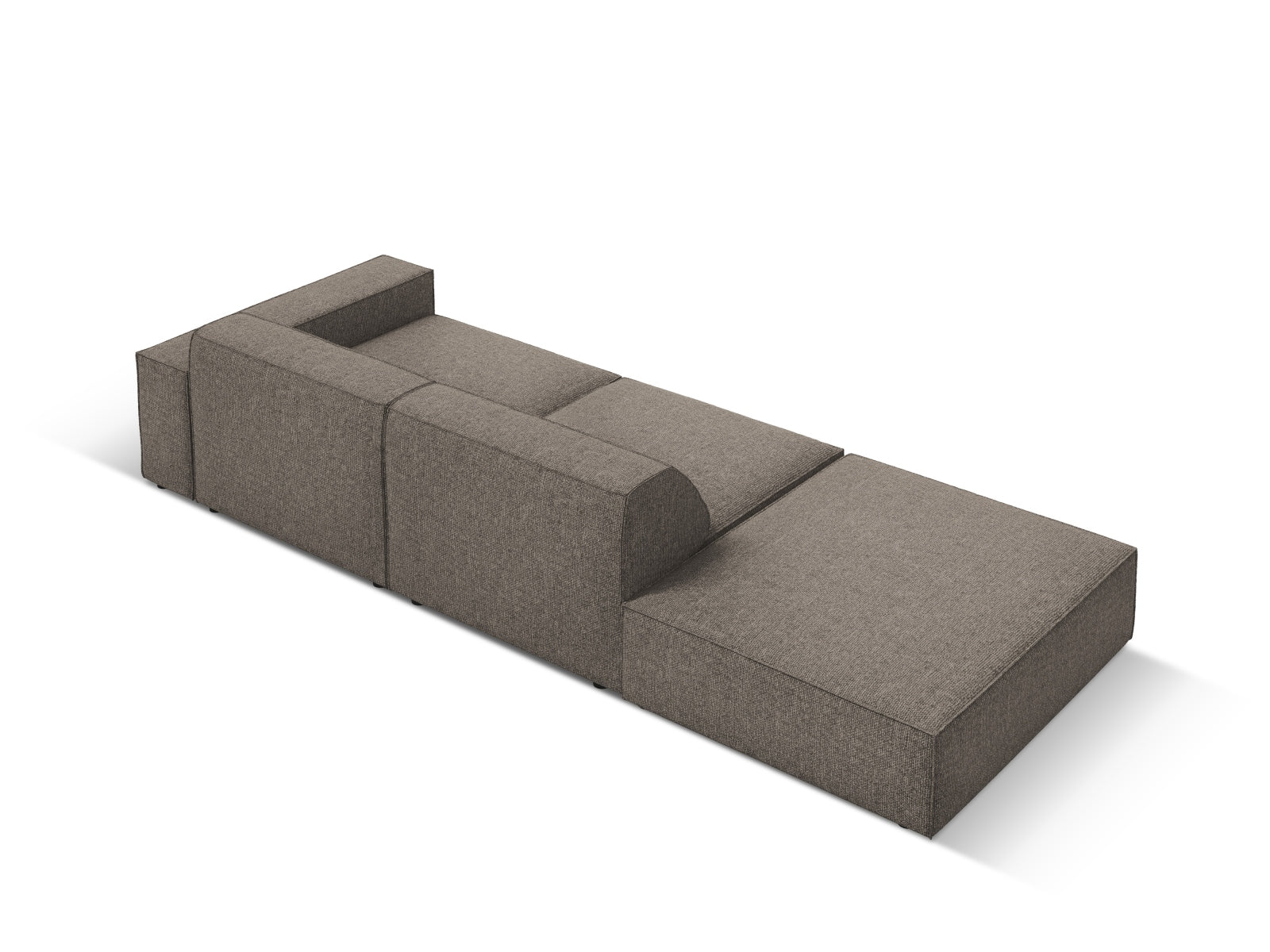Entdecken Sie das Jodie Modulares Sofa - Open Links 3 Sitzer von Micadoni: Stilvolles Design, anpassbare Module und erstklassiger Komfort für Ihr Wohnzimmer!