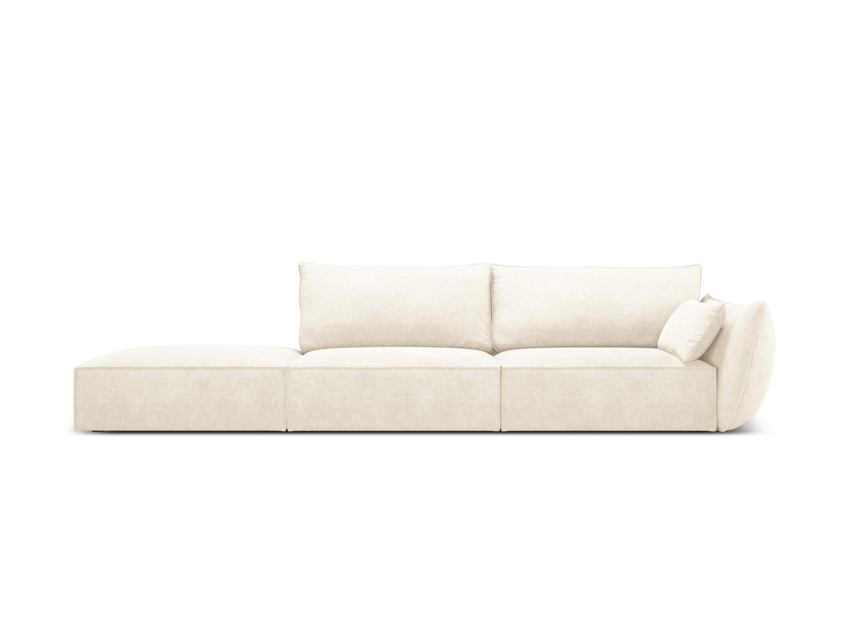 Kaelle Sofa links 4 Sitzer in Light Beige-Over The Horizon präsentiert im Onlineshop von KAQTU Design AG. L-Sofa links ist von Micadoni