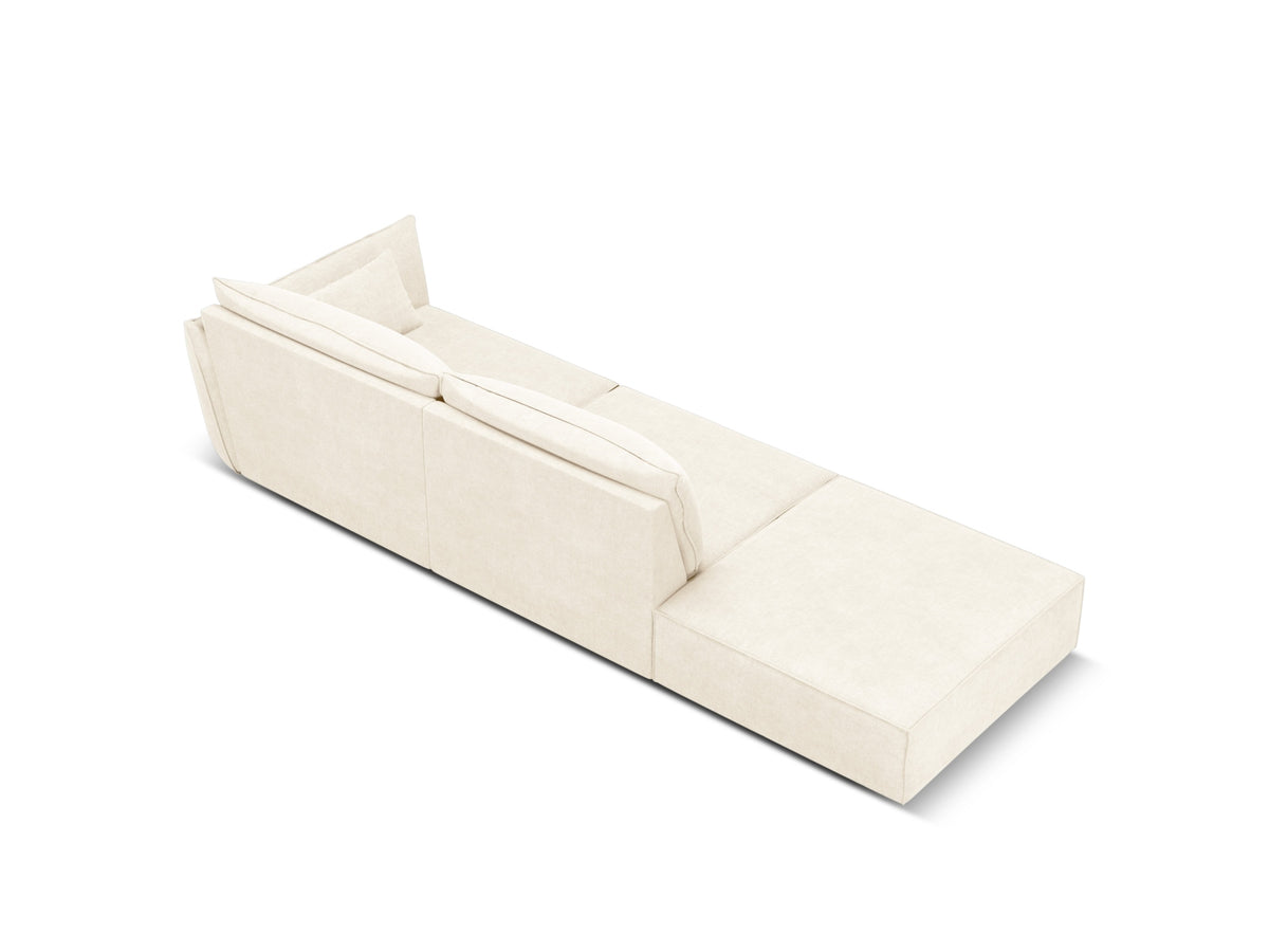Kaelle Sofa links 4 Sitzer in Light Beige-Over The Horizon präsentiert im Onlineshop von KAQTU Design AG. L-Sofa links ist von Micadoni