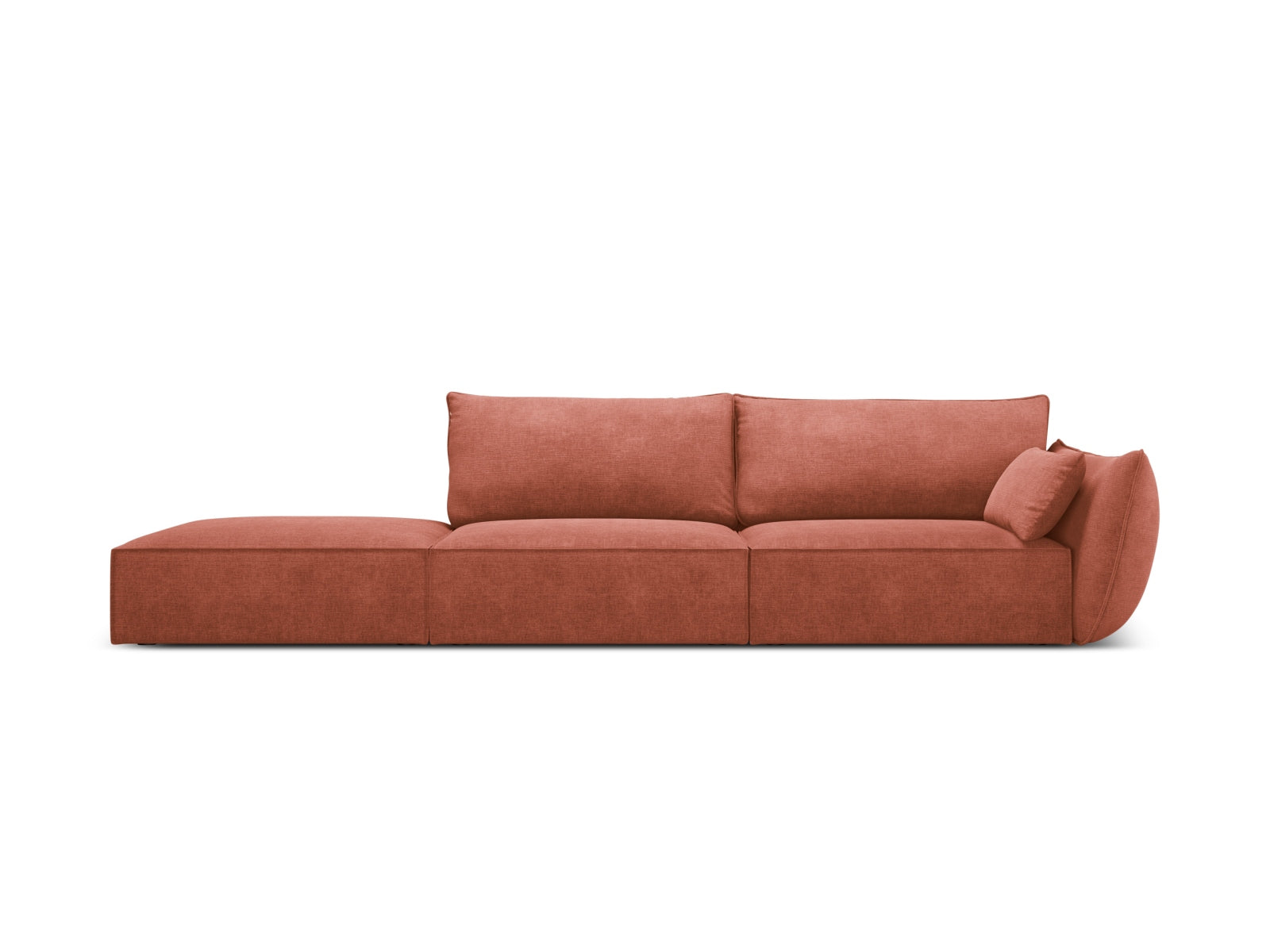 Kaelle Sofa links 4 Sitzer in Terracotta-Over The Horizon präsentiert im Onlineshop von KAQTU Design AG. L-Sofa links ist von Micadoni