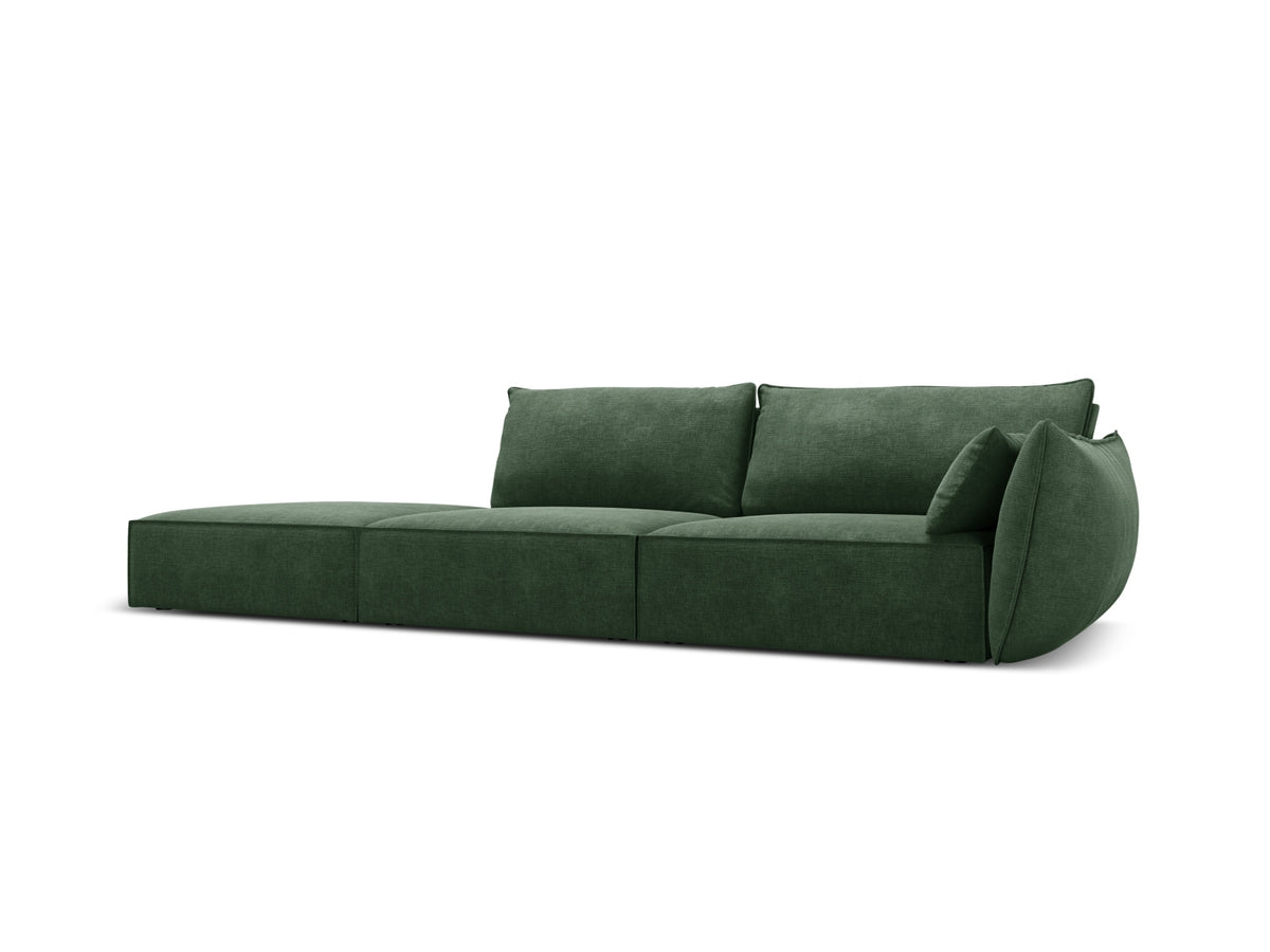 Kaelle Sofa links 4 Sitzer in Bottle Green-Over The Horizon präsentiert im Onlineshop von KAQTU Design AG. L-Sofa links ist von Micadoni