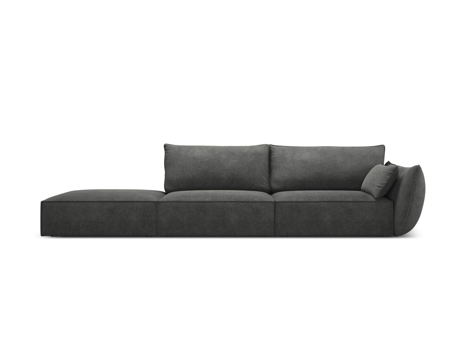 Kaelle Sofa links 4 Sitzer in Dark Grey-Over The Horizon präsentiert im Onlineshop von KAQTU Design AG. L-Sofa links ist von Micadoni