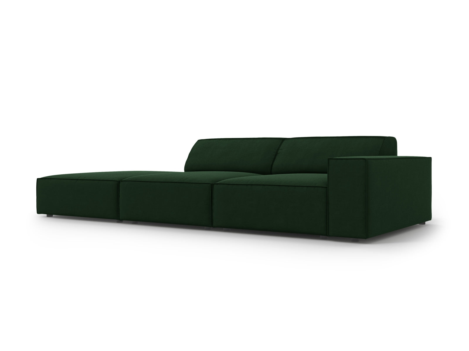 Entdecken Sie das Jodie Velour 3-Sitzer Sofa von Micadoni – ein stilvolles, modulares Sofa, das Eleganz und hohen Komfort vereint.