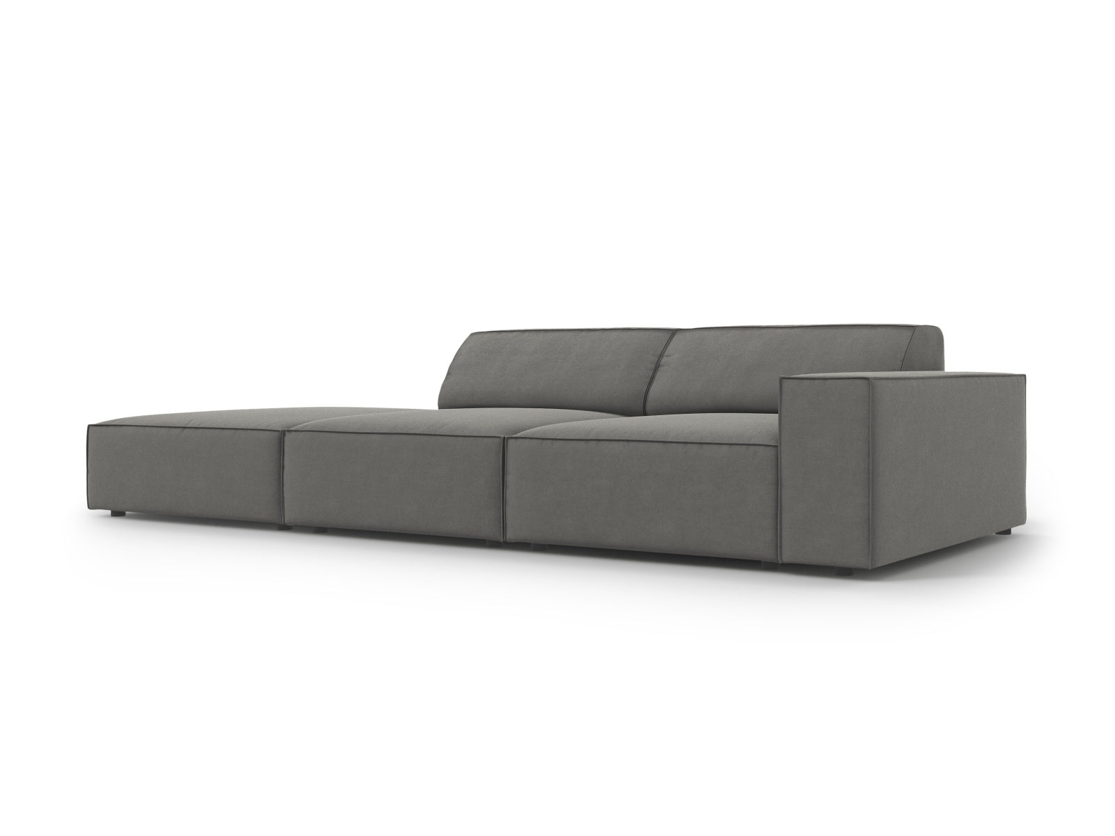 Entdecken Sie das Jodie Velour 3-Sitzer Sofa von Micadoni – ein stilvolles, modulares Sofa, das Eleganz und hohen Komfort vereint.