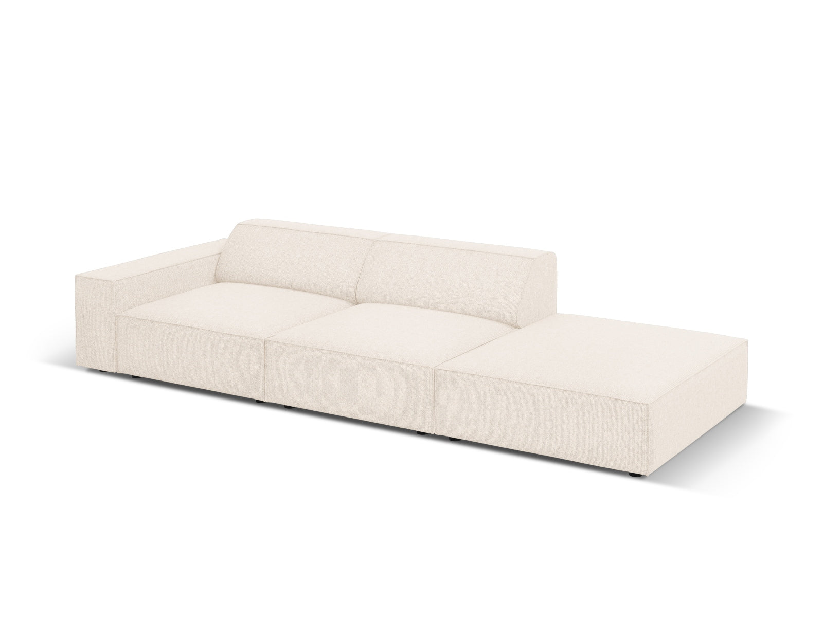 Erleben Sie das Jodie Modulares Sofa open rechts 3 Sitzer von Micadoni – ein elegantes, anpassbares Möbelstück für Ihr stilvolles Zuhause.