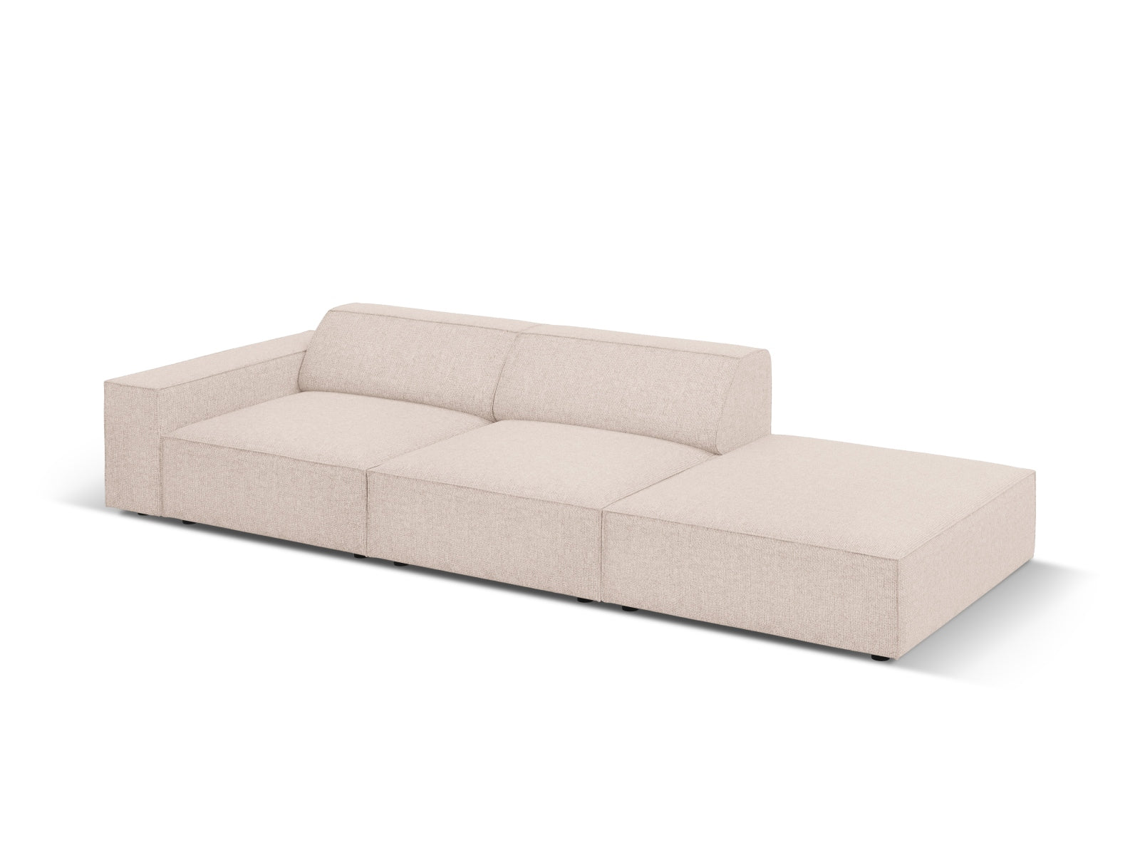 Erleben Sie das Jodie Modulares Sofa open rechts 3 Sitzer von Micadoni – ein elegantes, anpassbares Möbelstück für Ihr stilvolles Zuhause.