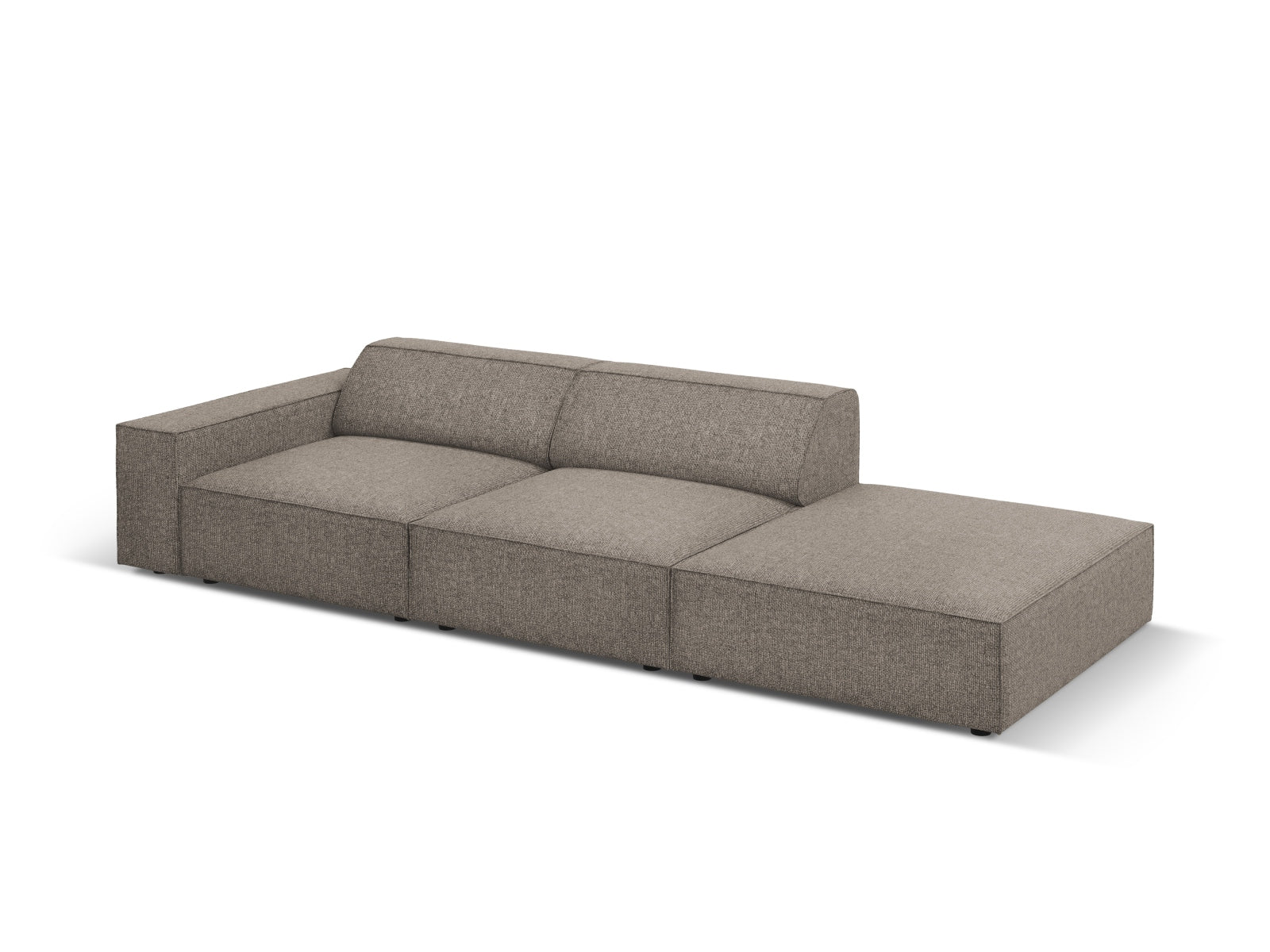 Erleben Sie das Jodie Modulares Sofa open rechts 3 Sitzer von Micadoni – ein elegantes, anpassbares Möbelstück für Ihr stilvolles Zuhause.