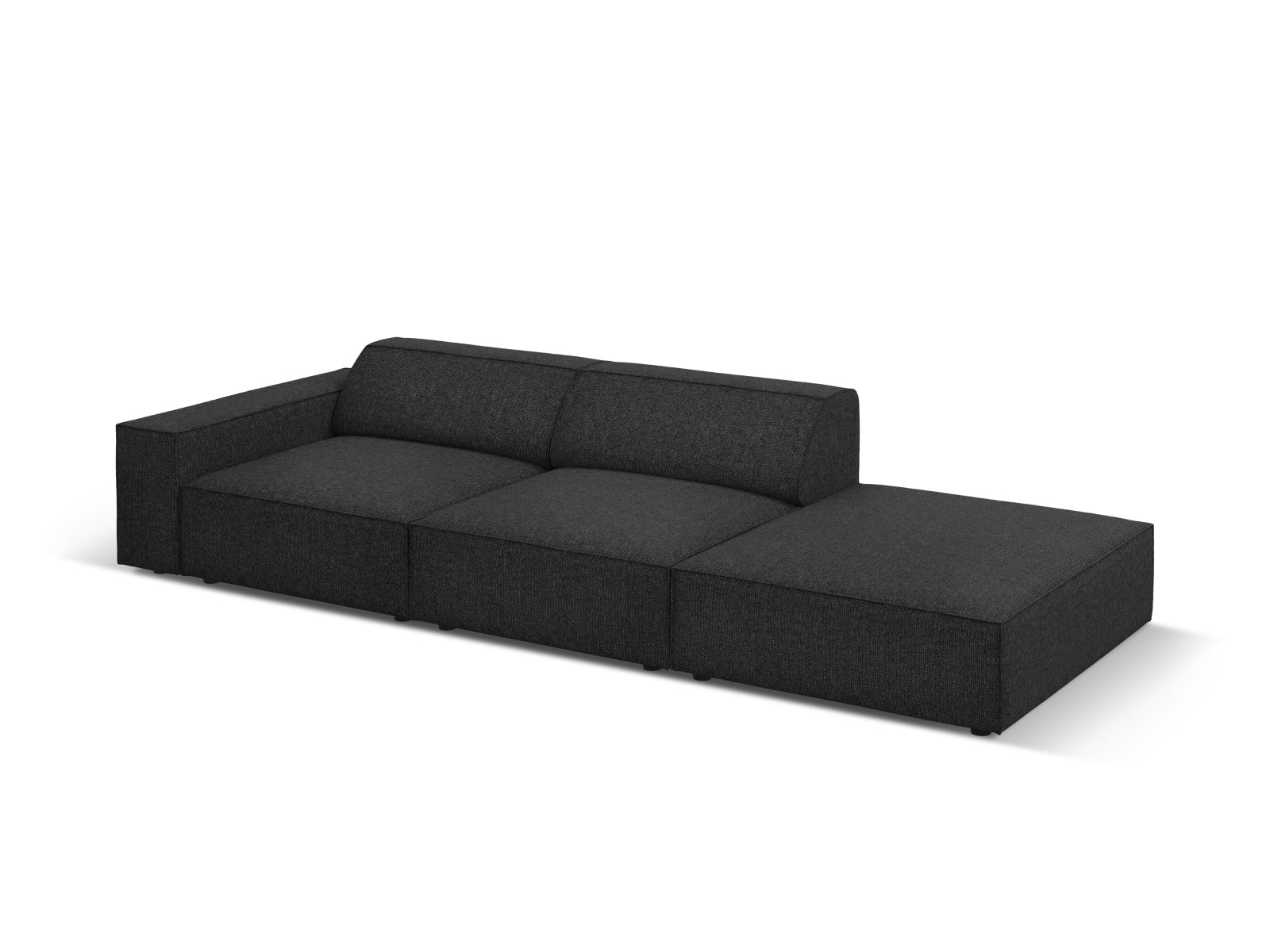 Erleben Sie das Jodie Modulares Sofa open rechts 3 Sitzer von Micadoni – ein elegantes, anpassbares Möbelstück für Ihr stilvolles Zuhause.