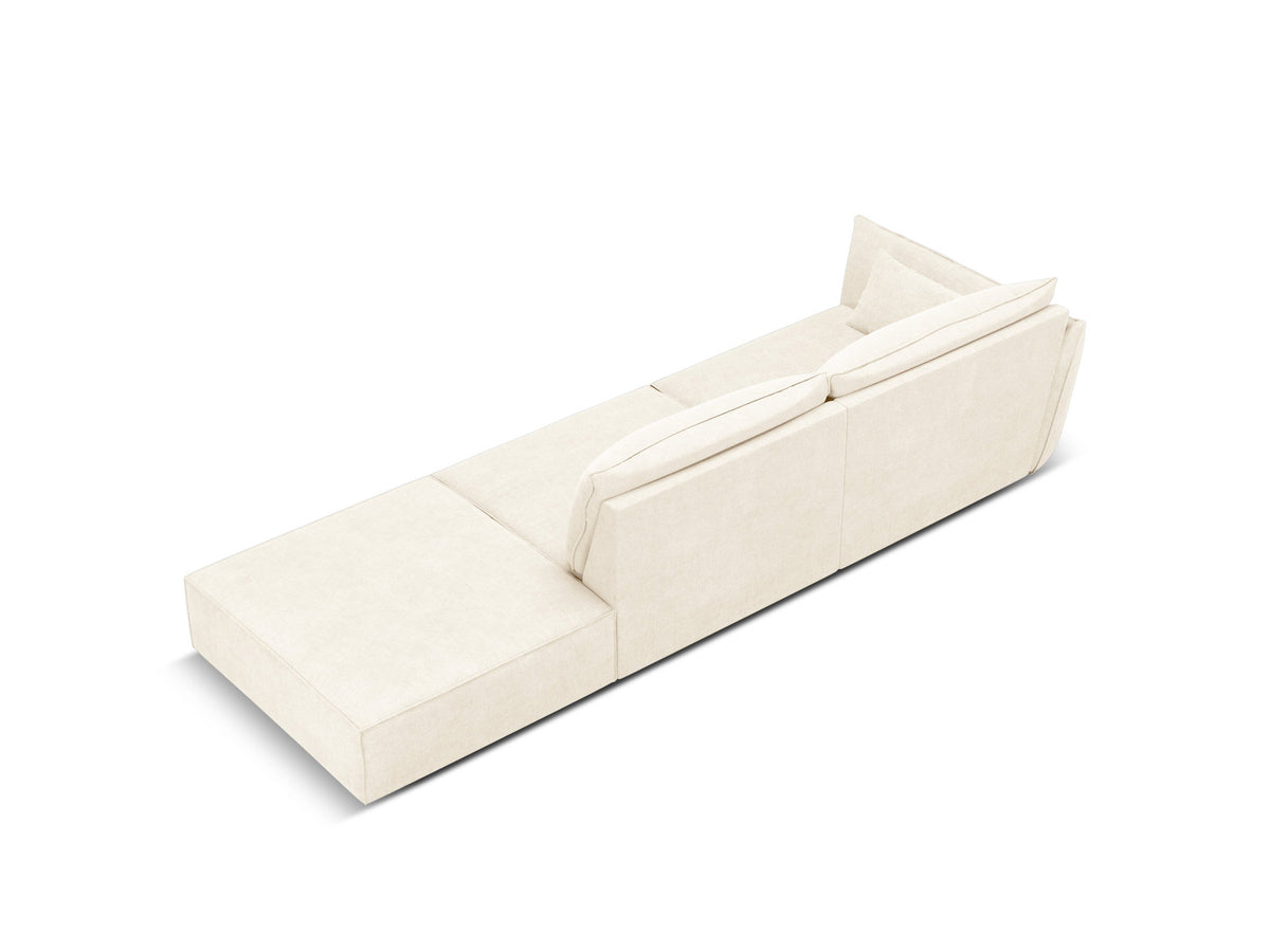 Kaelle Sofa rechts 4 Sitzer in Light Beige-Over The Horizon präsentiert im Onlineshop von KAQTU Design AG. L-Sofa rechts ist von Micadoni
