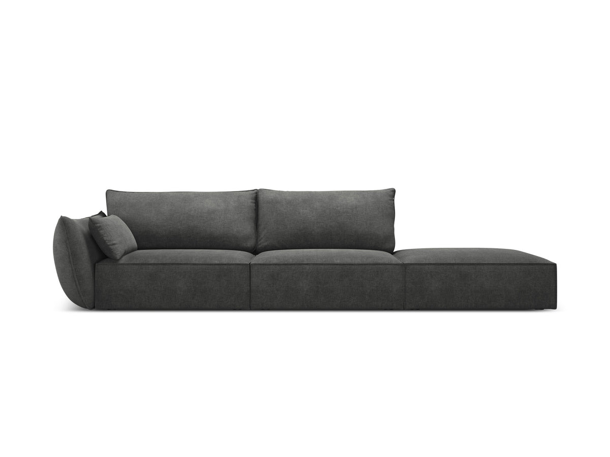 Kaelle Sofa rechts 4 Sitzer in Dark Grey-Over The Horizon präsentiert im Onlineshop von KAQTU Design AG. L-Sofa rechts ist von Micadoni