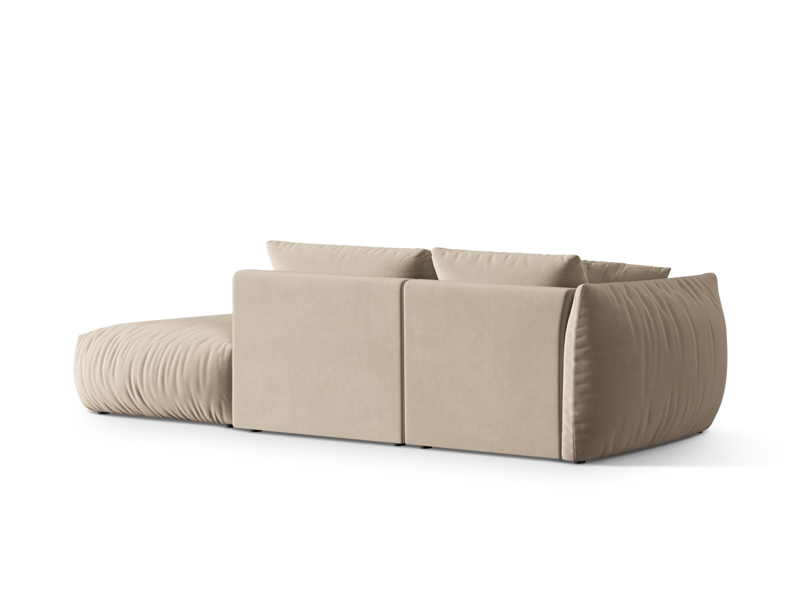 Entdecken Sie das elegante Chris Velour Modular Sofa rechts 3-Sitzer von Micadoni – ideal für zeitgemässe Wohnräume und höchsten Sitzkomfort!