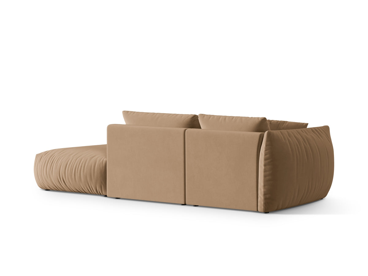 Chris Velour Modular Sofa rechts 3 Sitzer in Sand-Casino präsentiert im Onlineshop von KAQTU Design AG. 3er Sofa ist von Micadoni
