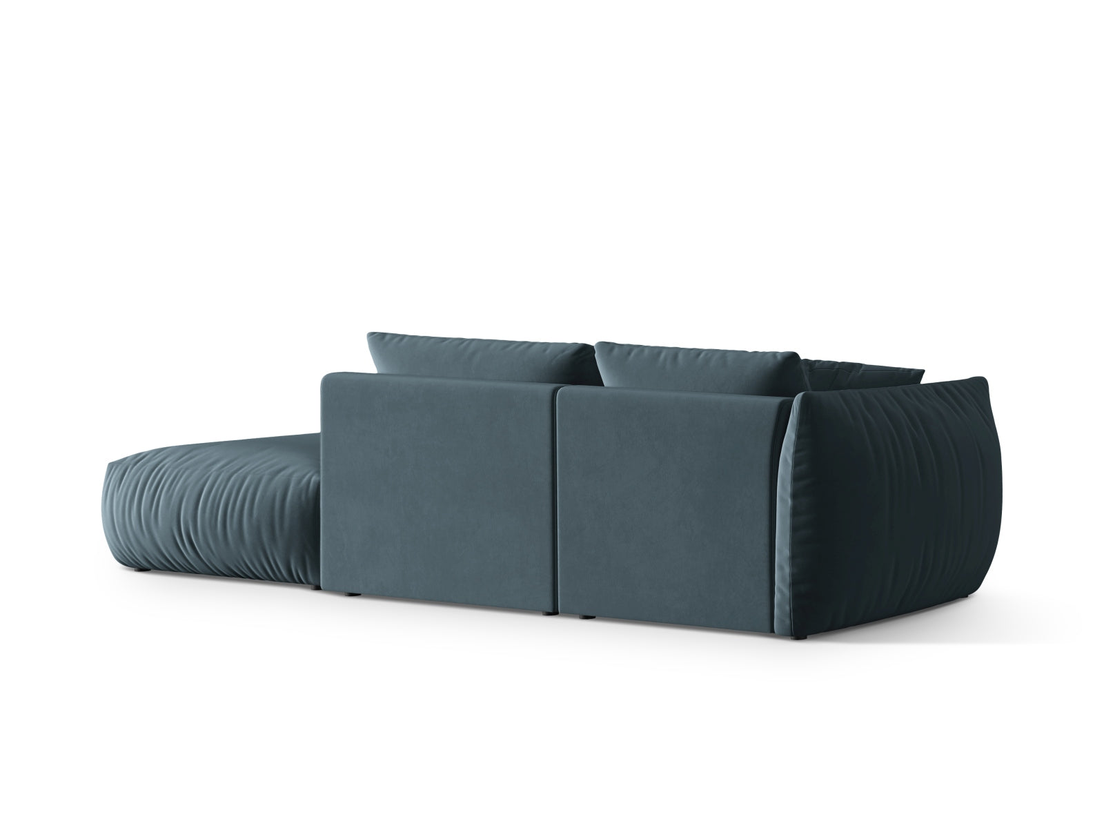 Entdecken Sie das elegante Chris Velour Modular Sofa rechts 3-Sitzer von Micadoni – ideal für zeitgemässe Wohnräume und höchsten Sitzkomfort!