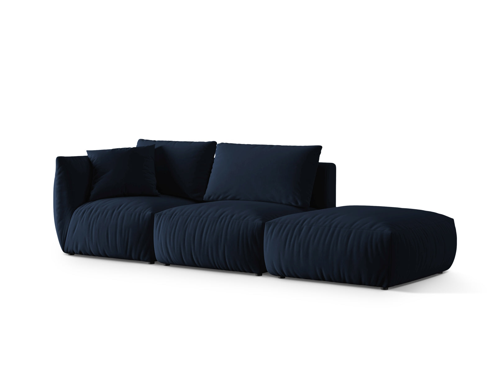 Erleben Sie das stilvolle Chris Velour Modular Sofa rechts 3-Sitzer von Micadoni – perfekt für modernes Wohnen und ultimativen Komfort!