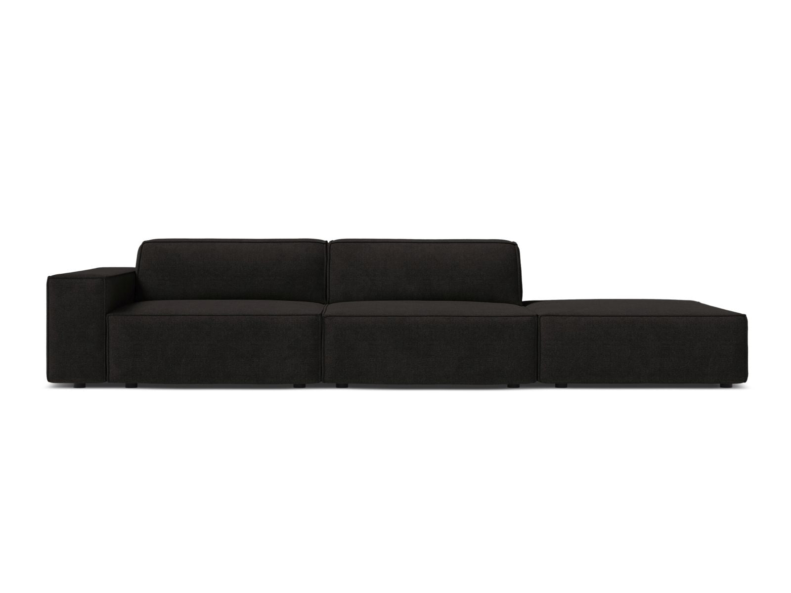 3-Sitzer Modular Sofa rechts Jodie in Black-Liberty präsentiert im Onlineshop von KAQTU Design AG. 3er Sofa ist von Micadoni