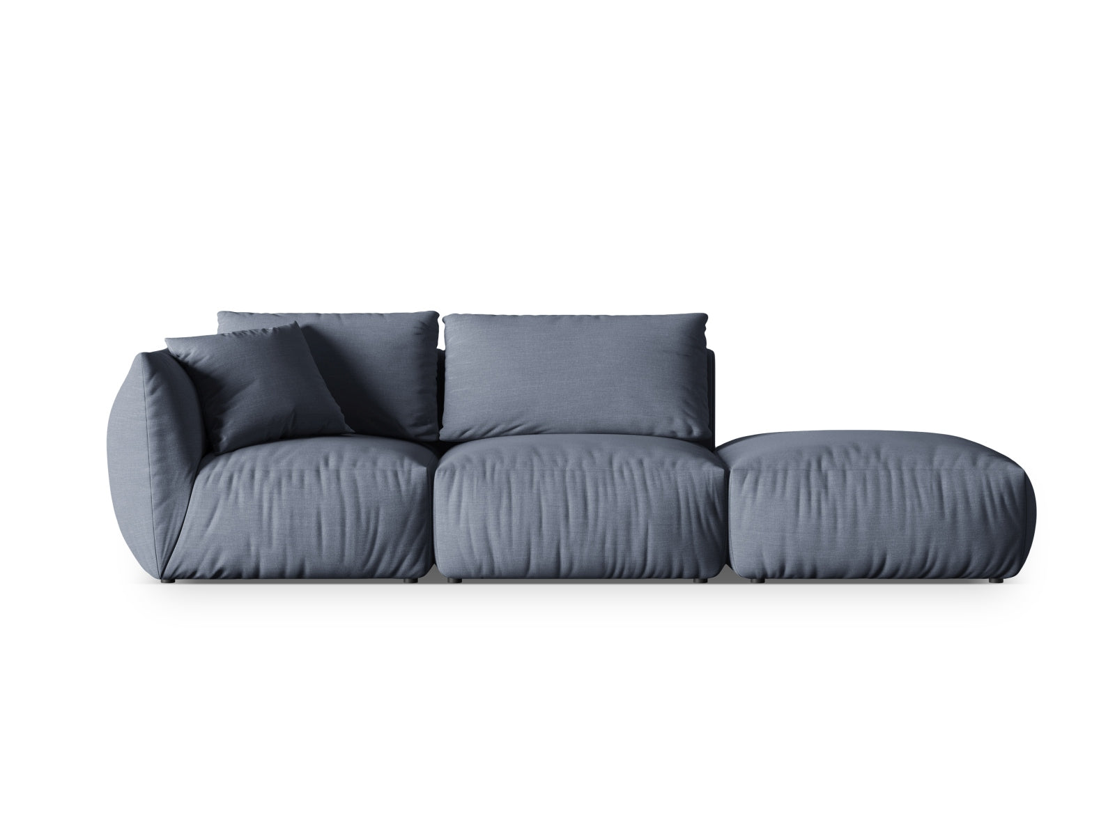 Chris Modular Sofa rechts 3 Sitzer in Light Green-LINS präsentiert im Onlineshop von KAQTU Design AG. 3er Sofa ist von Micadoni