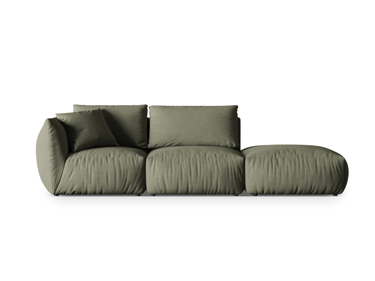 Chris Modular Sofa rechts 3 Sitzer in Muted Blue-LINS präsentiert im Onlineshop von KAQTU Design AG. 3er Sofa ist von Micadoni