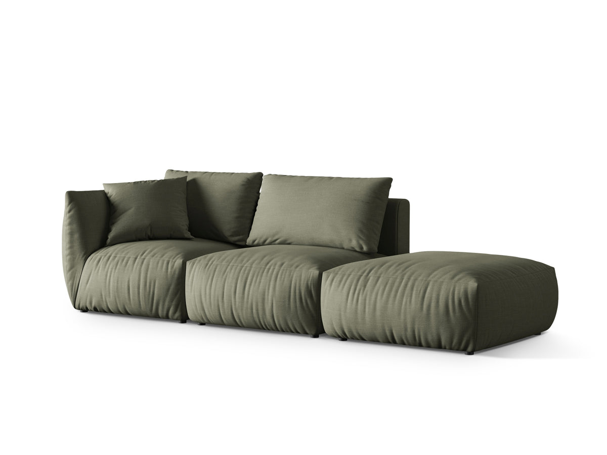 Chris Modular Sofa rechts 3 Sitzer in Muted Blue-LINS präsentiert im Onlineshop von KAQTU Design AG. 3er Sofa ist von Micadoni