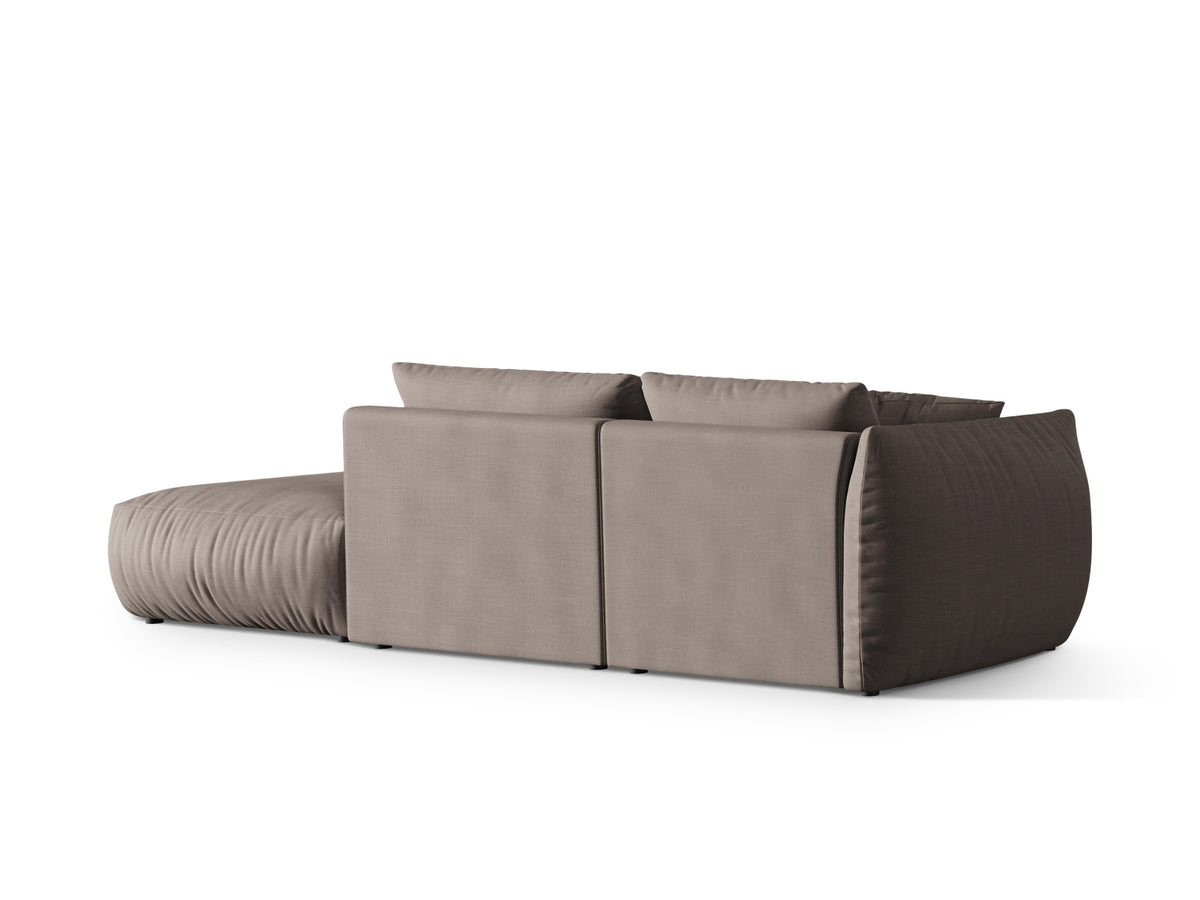 Chris Modular Sofa rechts 3 Sitzer in Warm grey-LINS präsentiert im Onlineshop von KAQTU Design AG. 3er Sofa ist von Micadoni