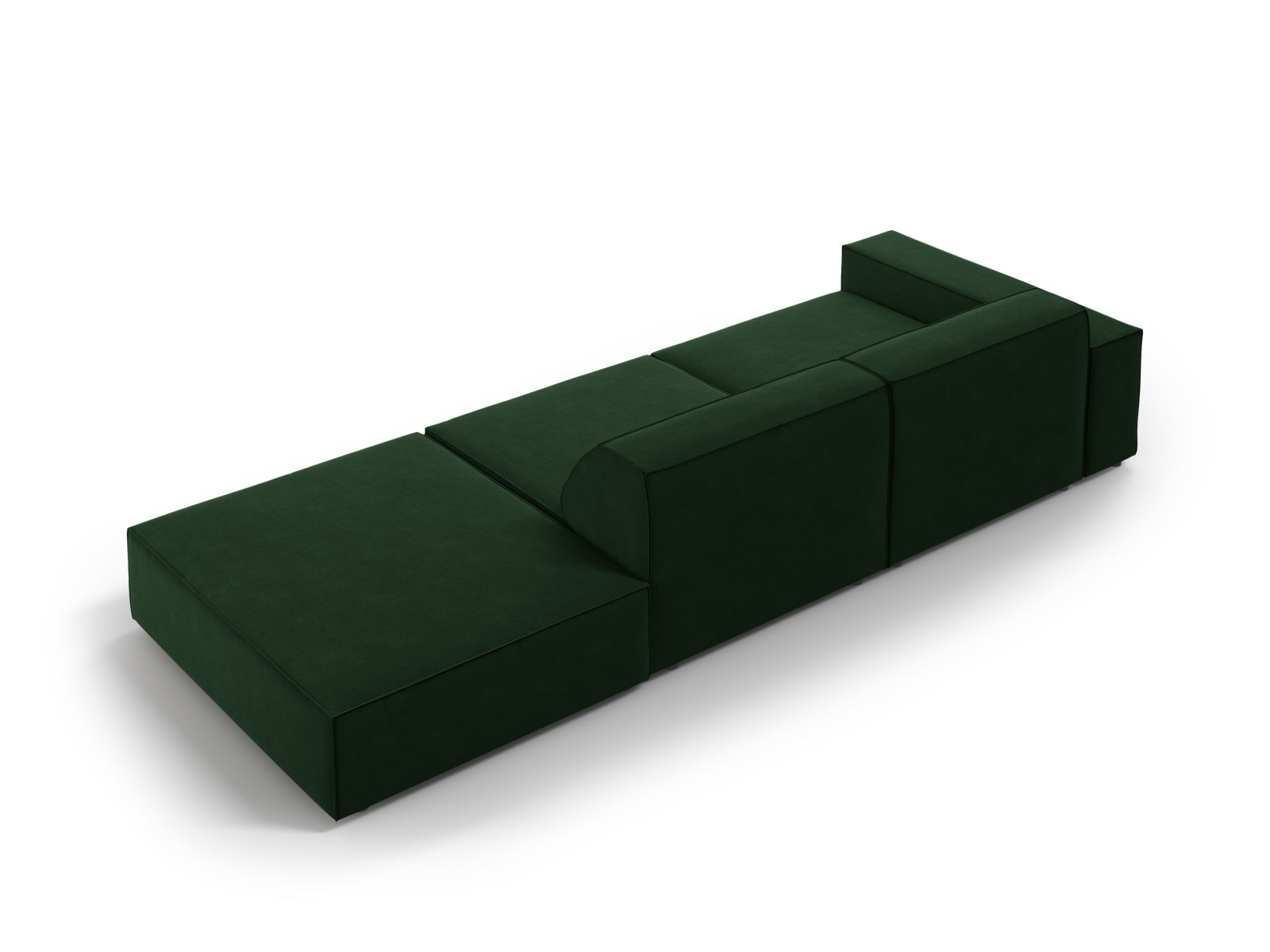 Erleben Sie das Jodie Velour 3-Sitzer Sofa von Micadoni – ein elegantes, modulares Möbelstück, das Stil, Komfort und individuelle Gestaltungsmöglichkeiten vereint.