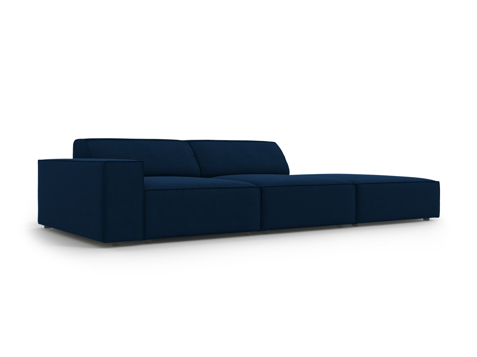Entdecken Sie das Jodie Velour 3-Sitzer Sofa von Micadoni – ein elegantes, modulares Design, das Stil und Komfort in Ihr Wohnzimmer bringt.