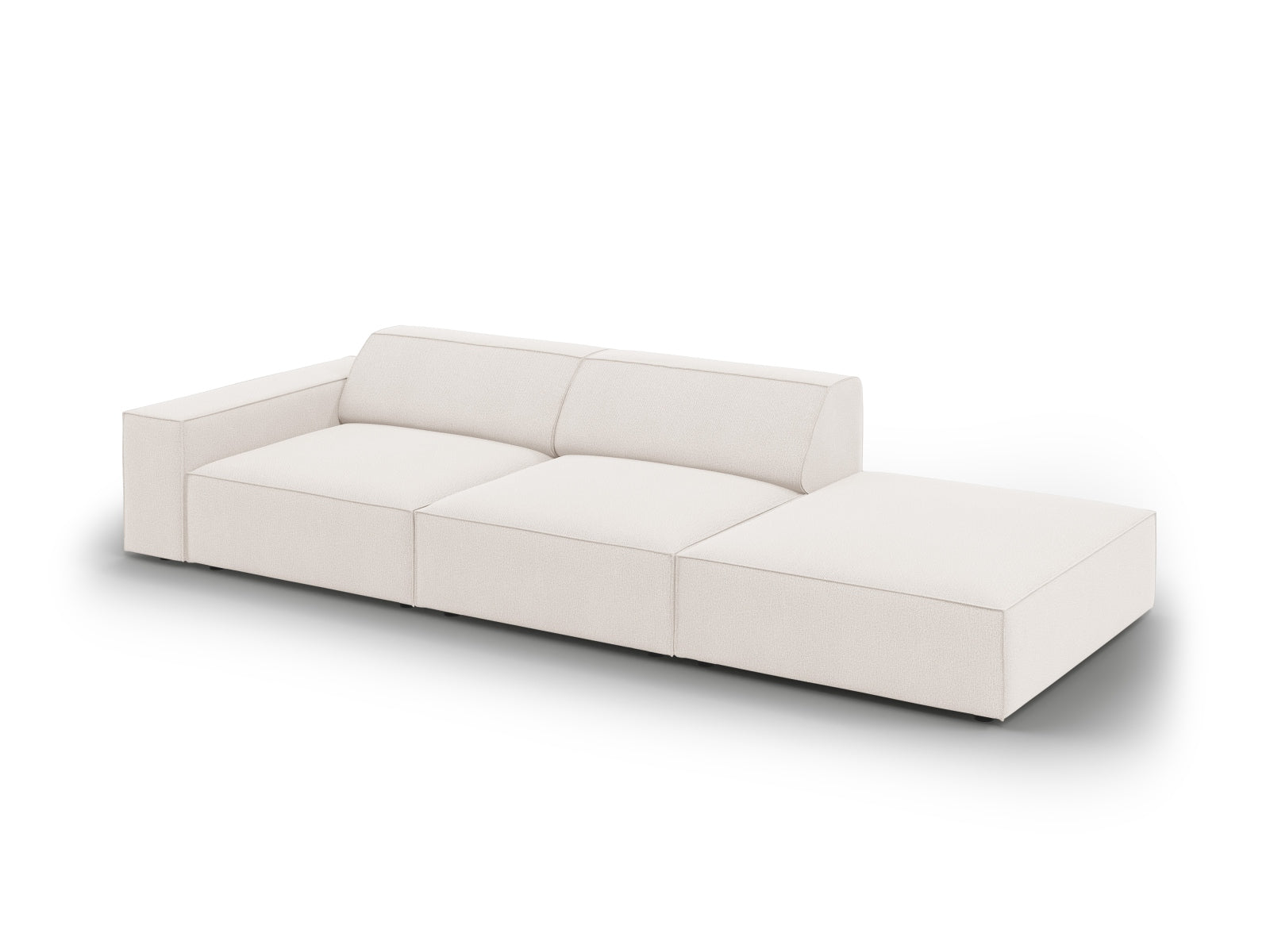 Erleben Sie das Jodie Modulares Sofa open rechts 3 Sitzer von Micadoni – ein elegantes, anpassbares Möbelstück für Ihr stilvolles Zuhause.